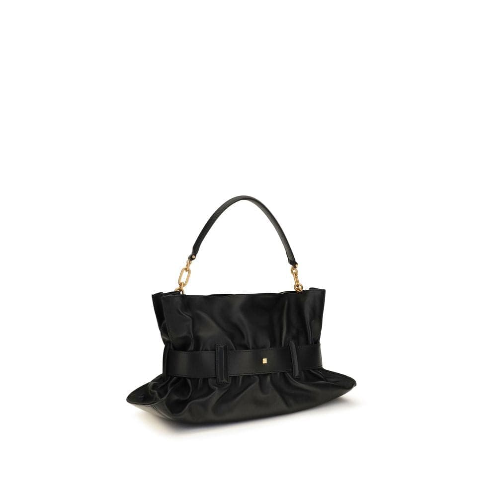 Black Calf Leather Bos Taurus Shoulder Bag - 3
