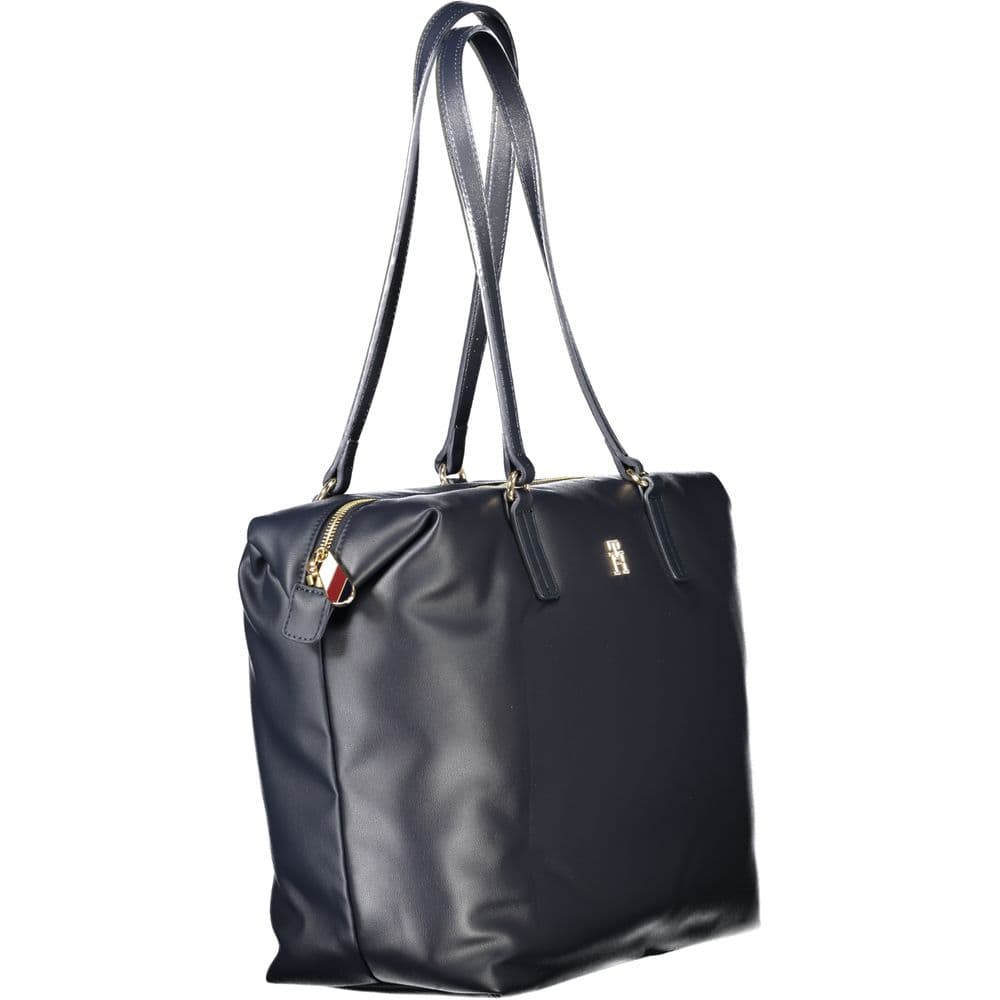 Blue Polyester Women Shoulder Bag - 3