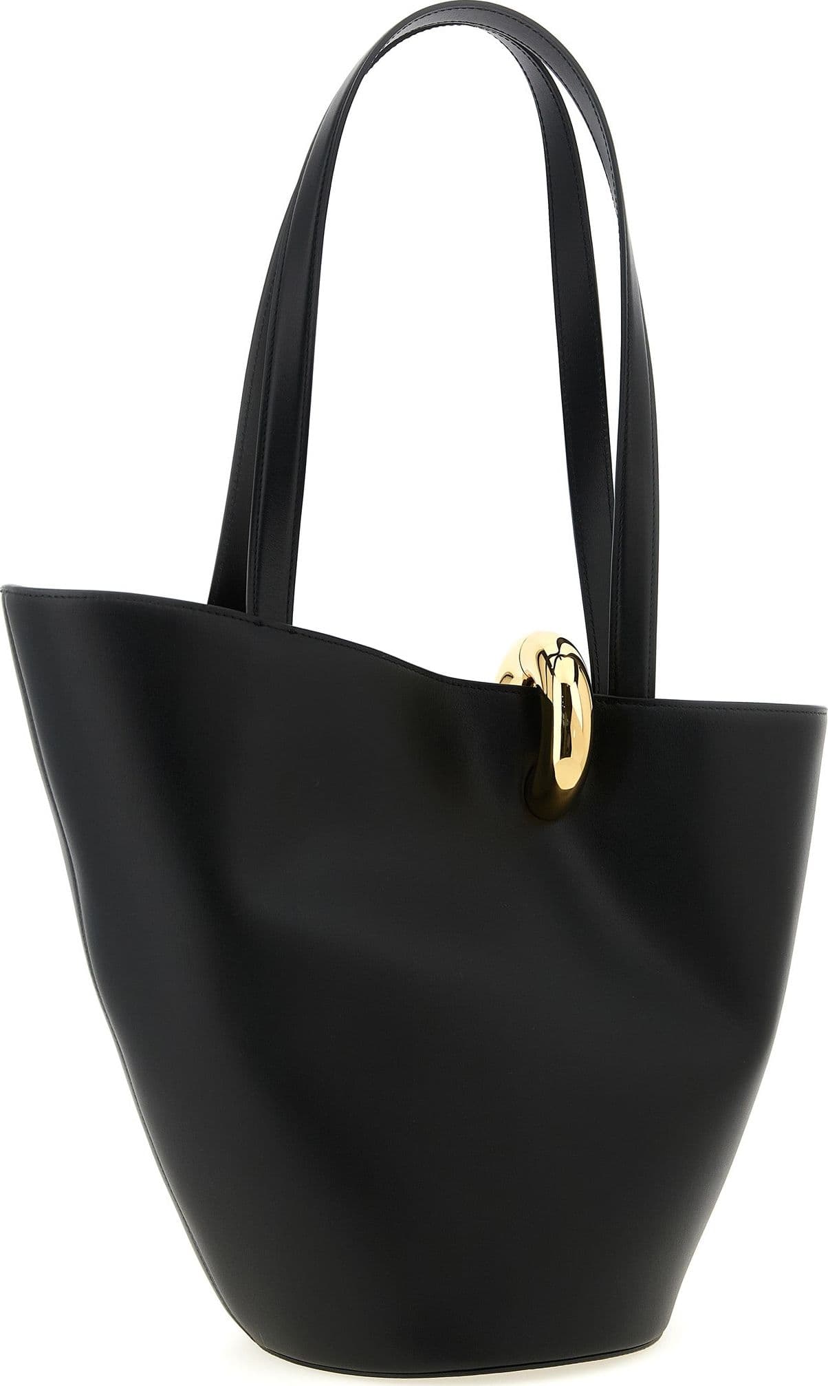 Black Cowhide Shoulder Bag - 2