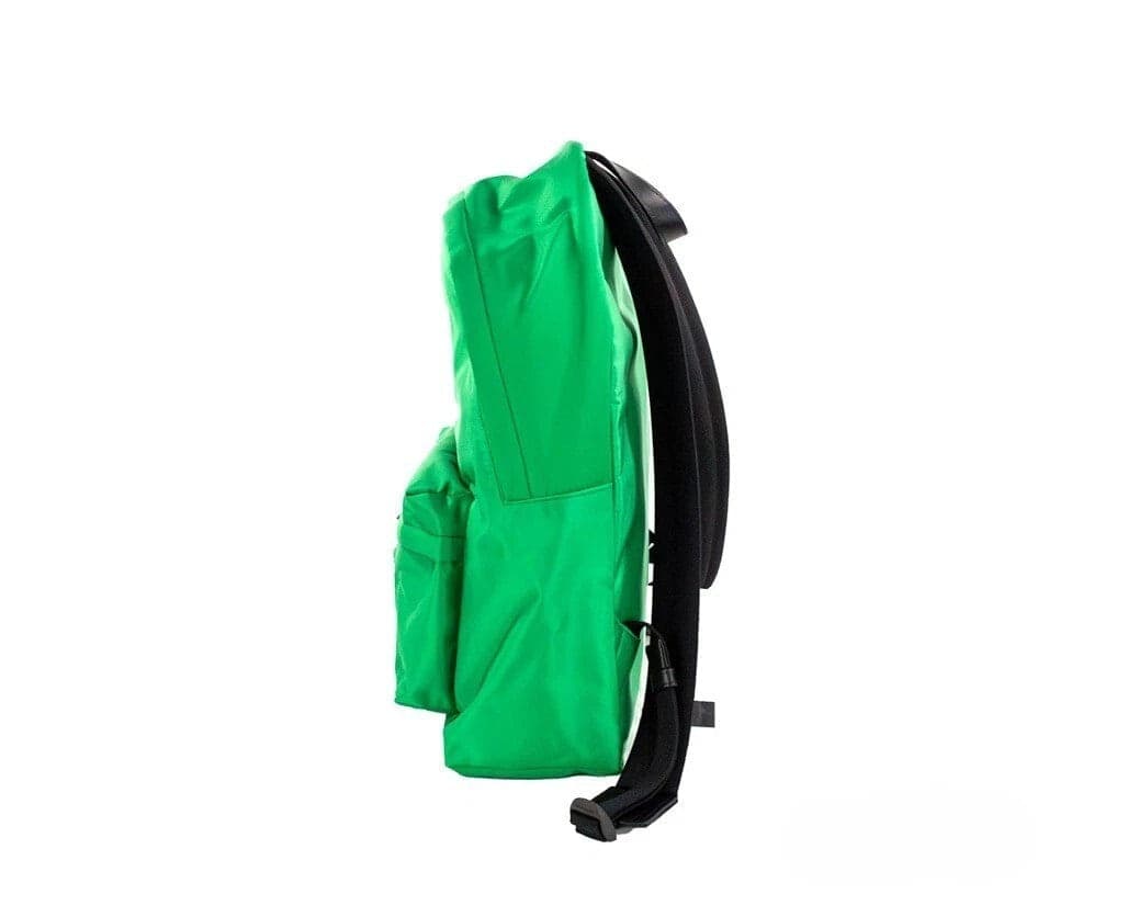 Versace Large Bright Green Nylon Fabric Medusa Shoulder Backpack Bookbag - 3