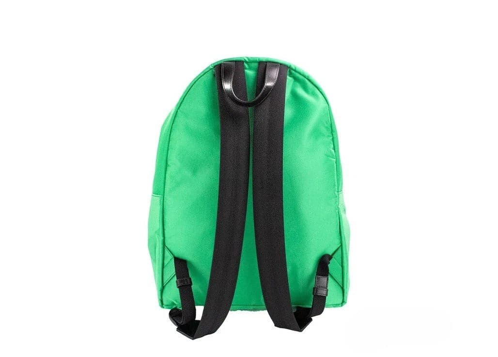 Versace Large Bright Green Nylon Fabric Medusa Shoulder Backpack Bookbag - 4