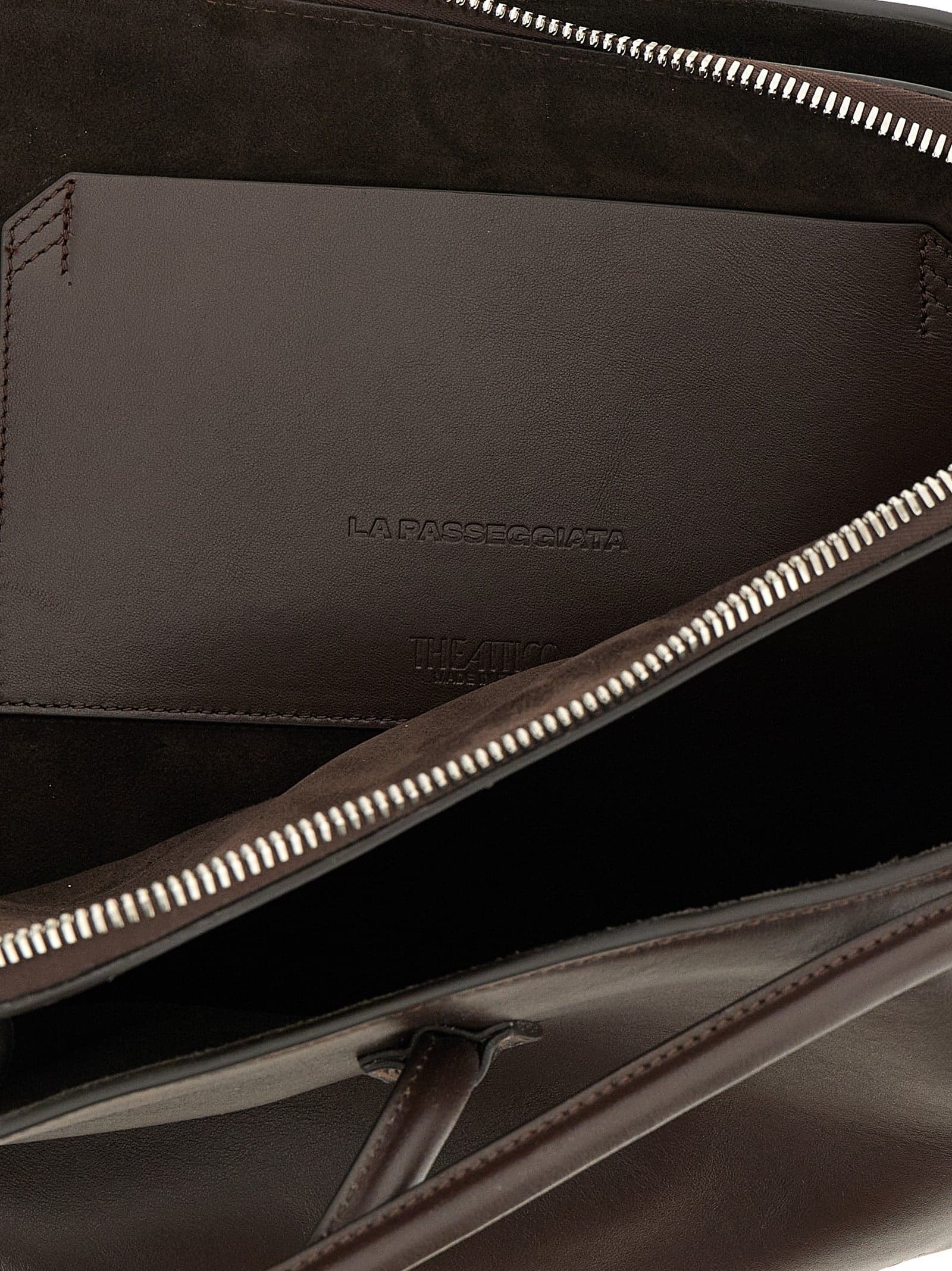 Brown Calfskin Shoulder Bag - 4