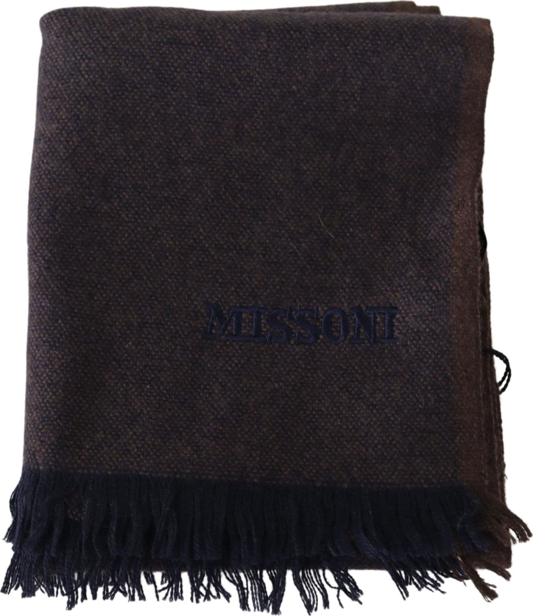 Brown 100% Cashmere Unisex Neck Wrap Fringes Scarf - 3