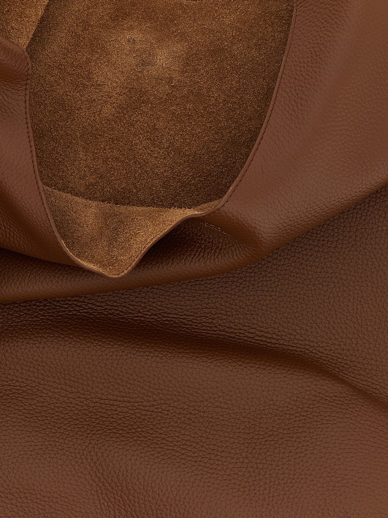 Brown Cowhide Shoulder Bag - 4