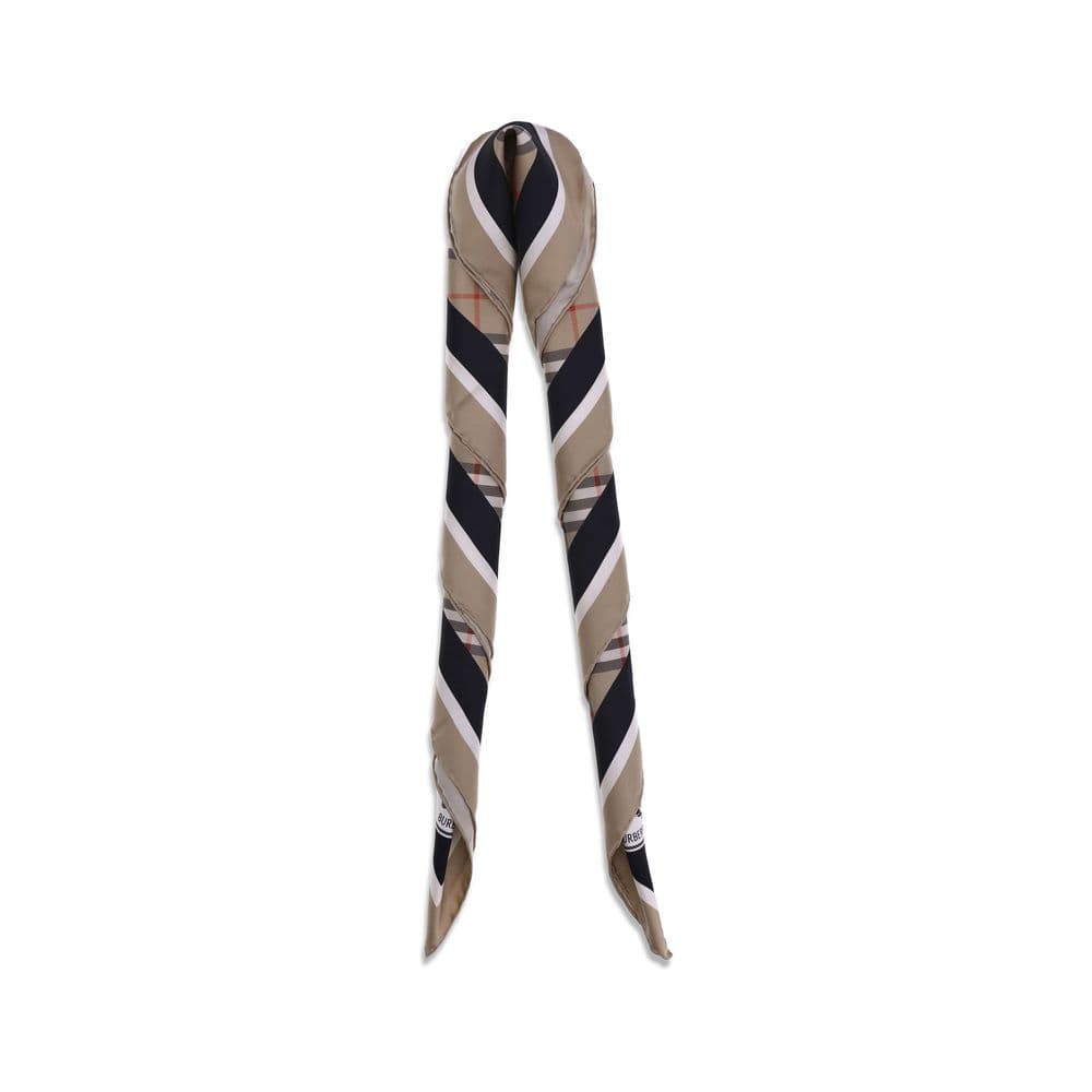 Beige Silk Scarf - 2