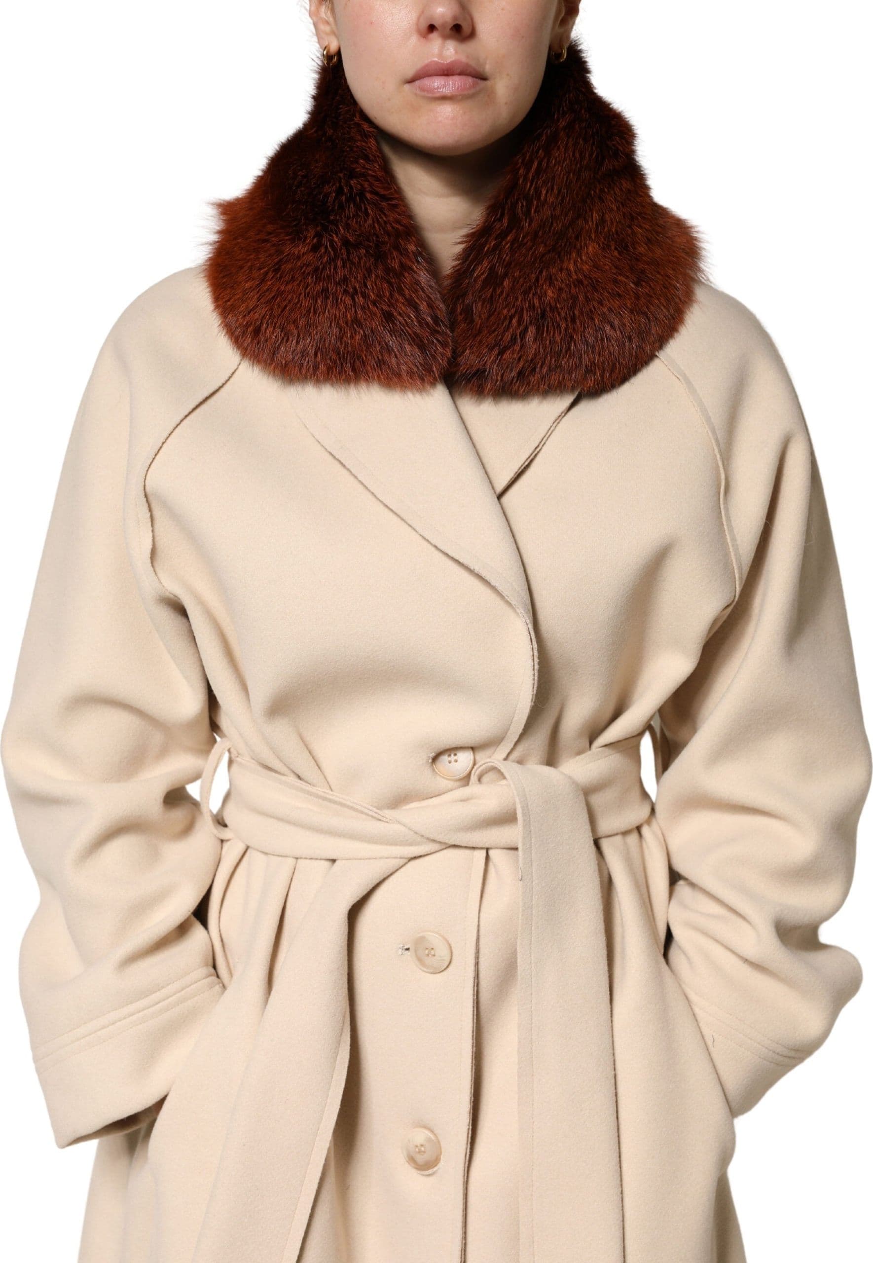 Brown Mink Fur Collar Women Neck Wrap 60cm x 14cm  Scarf - 2