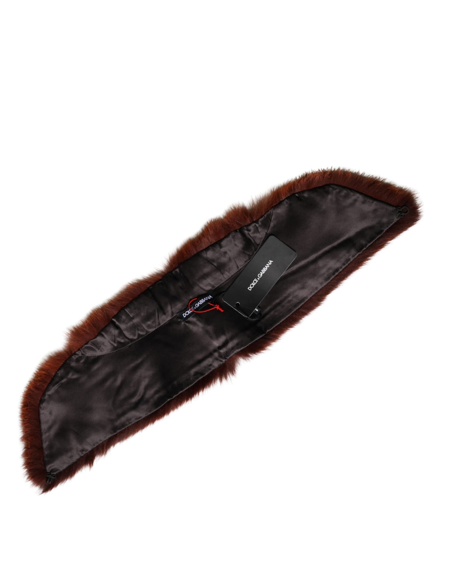 Brown Mink Fur Collar Women Neck Wrap 60cm x 14cm  Scarf - 8