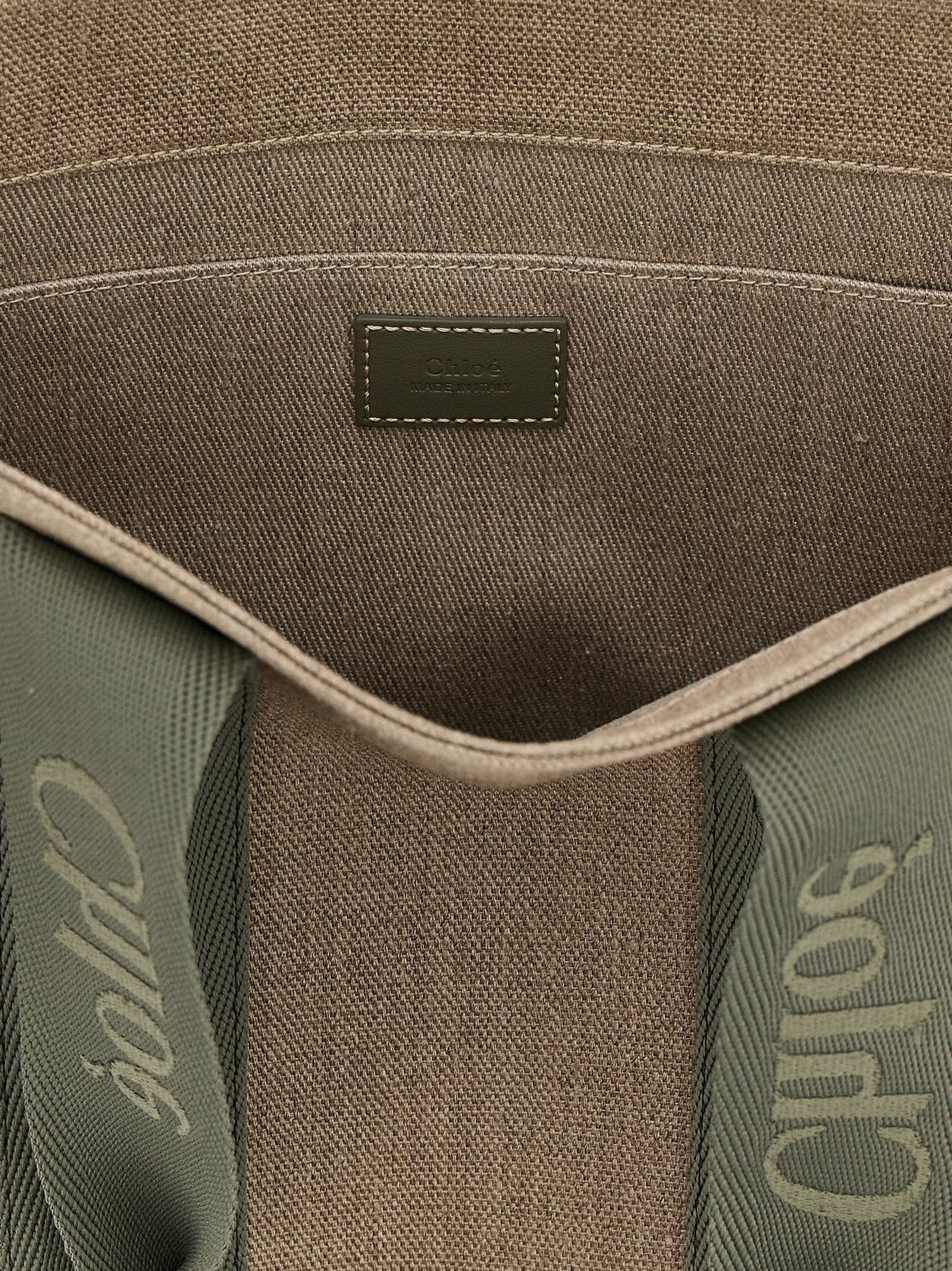Bicolor Linen Tote Bag - 4