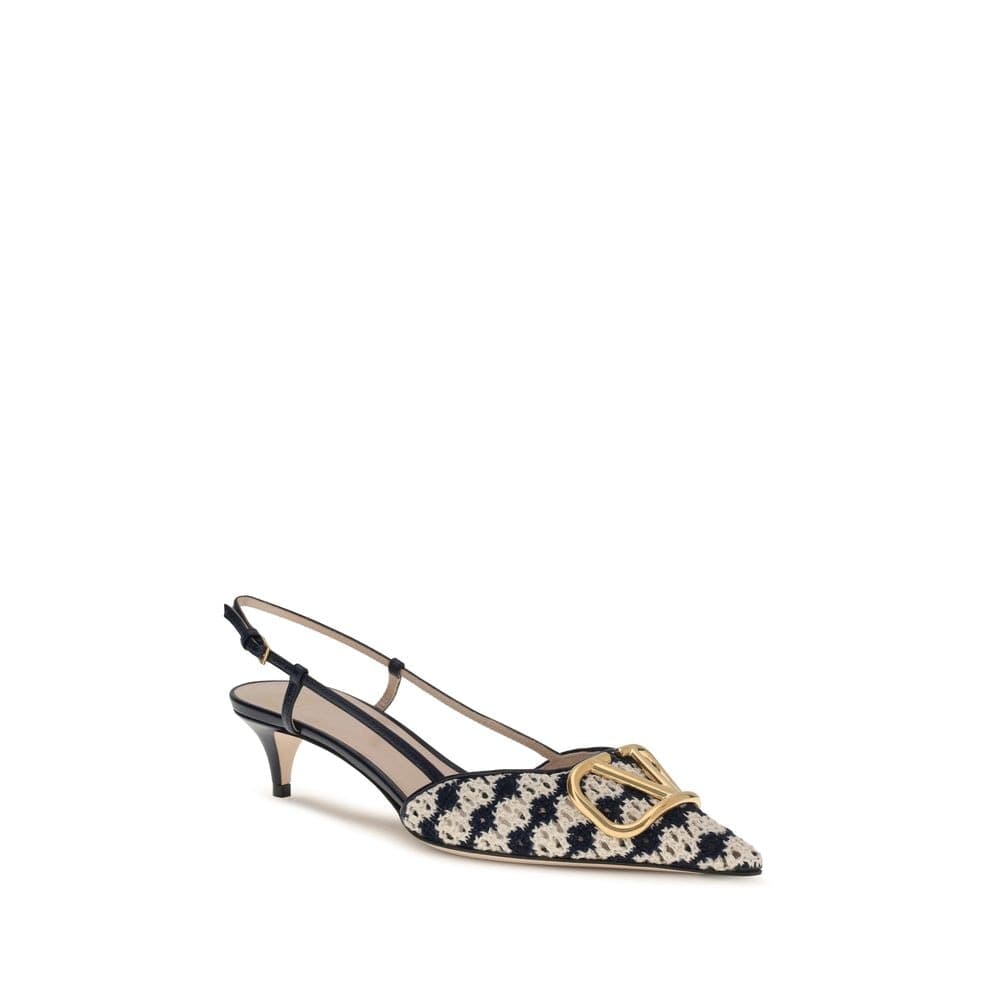 Multicolor Goatskin Mid Heel Pumps - 2