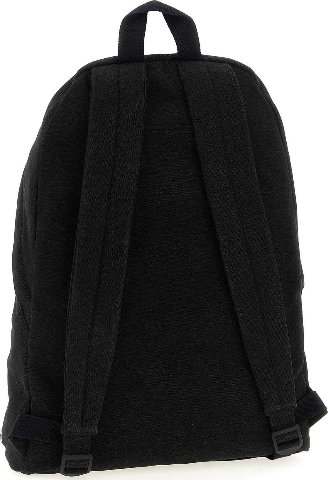 Black Cotton Backpack - 2