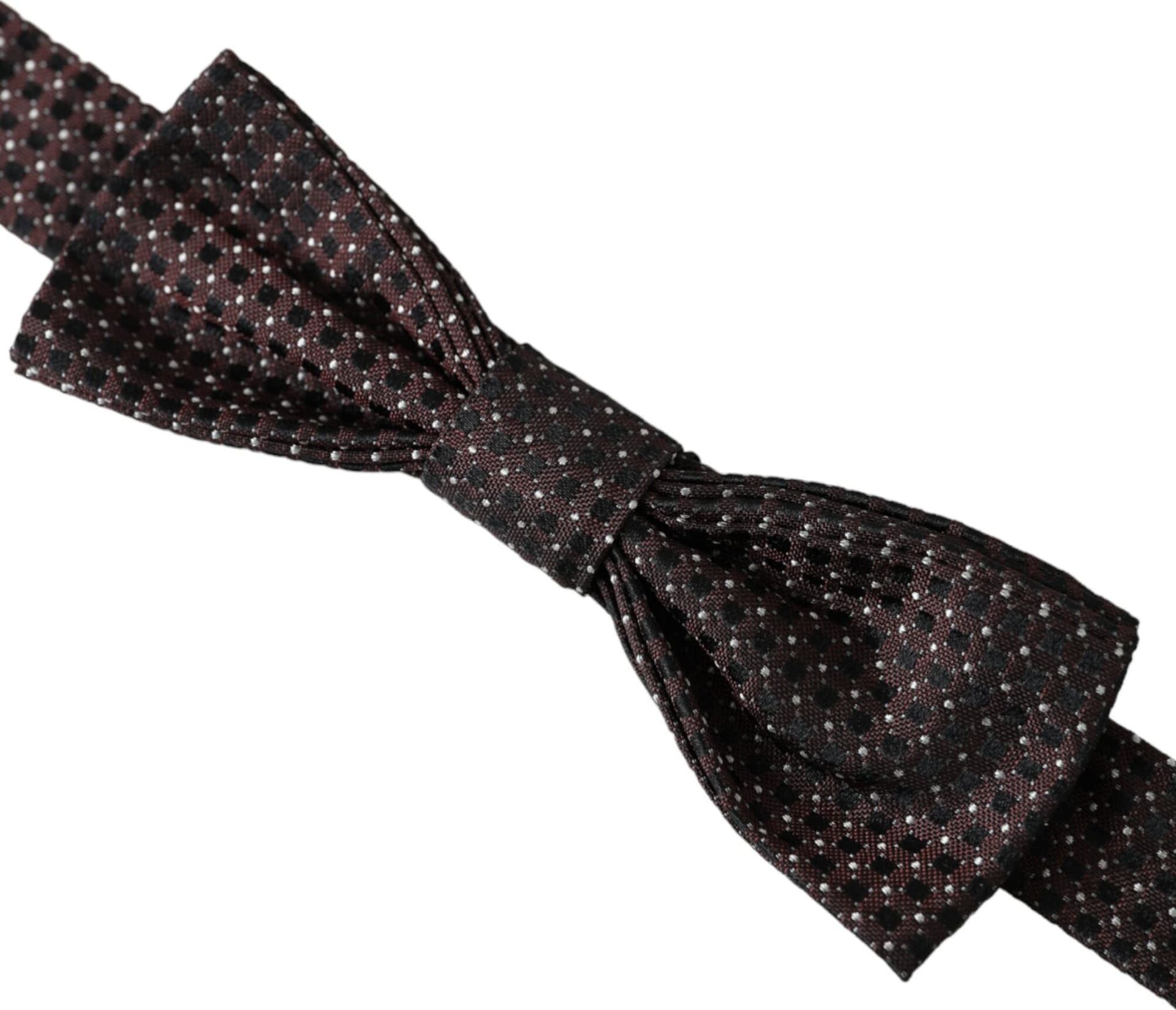 Brown Fantasy Silk Adjustable Neck Men Papillon Bow Tie - 3
