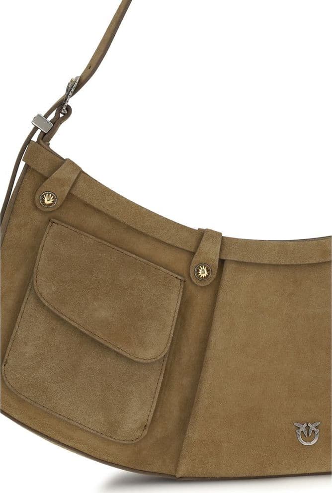 Beige Calf Leather Bos Taurus Shoulder Bag - 4
