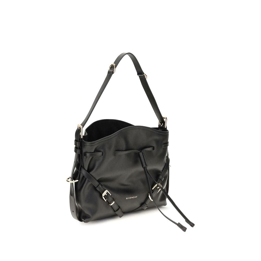 Black Calf Leather Bos Taurus Backet Bag - 2