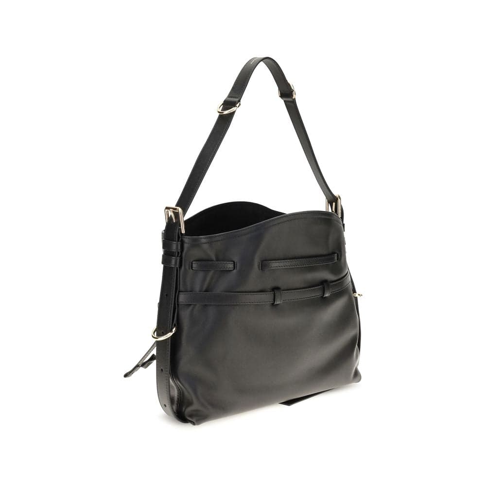 Black Calf Leather Bos Taurus Backet Bag - 3