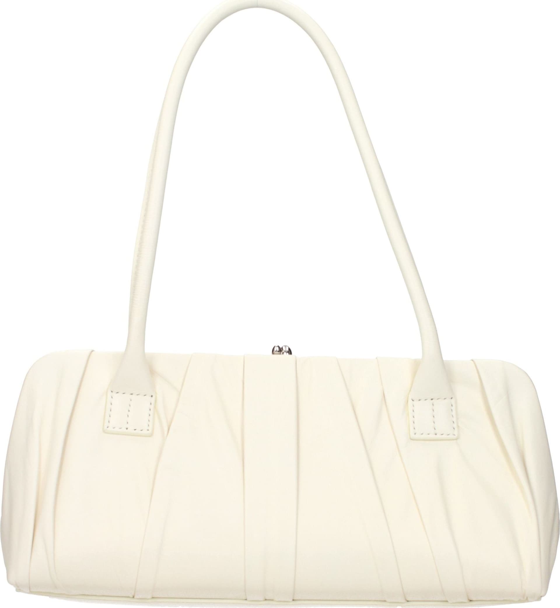 White Leather Shoulder Bag - 3