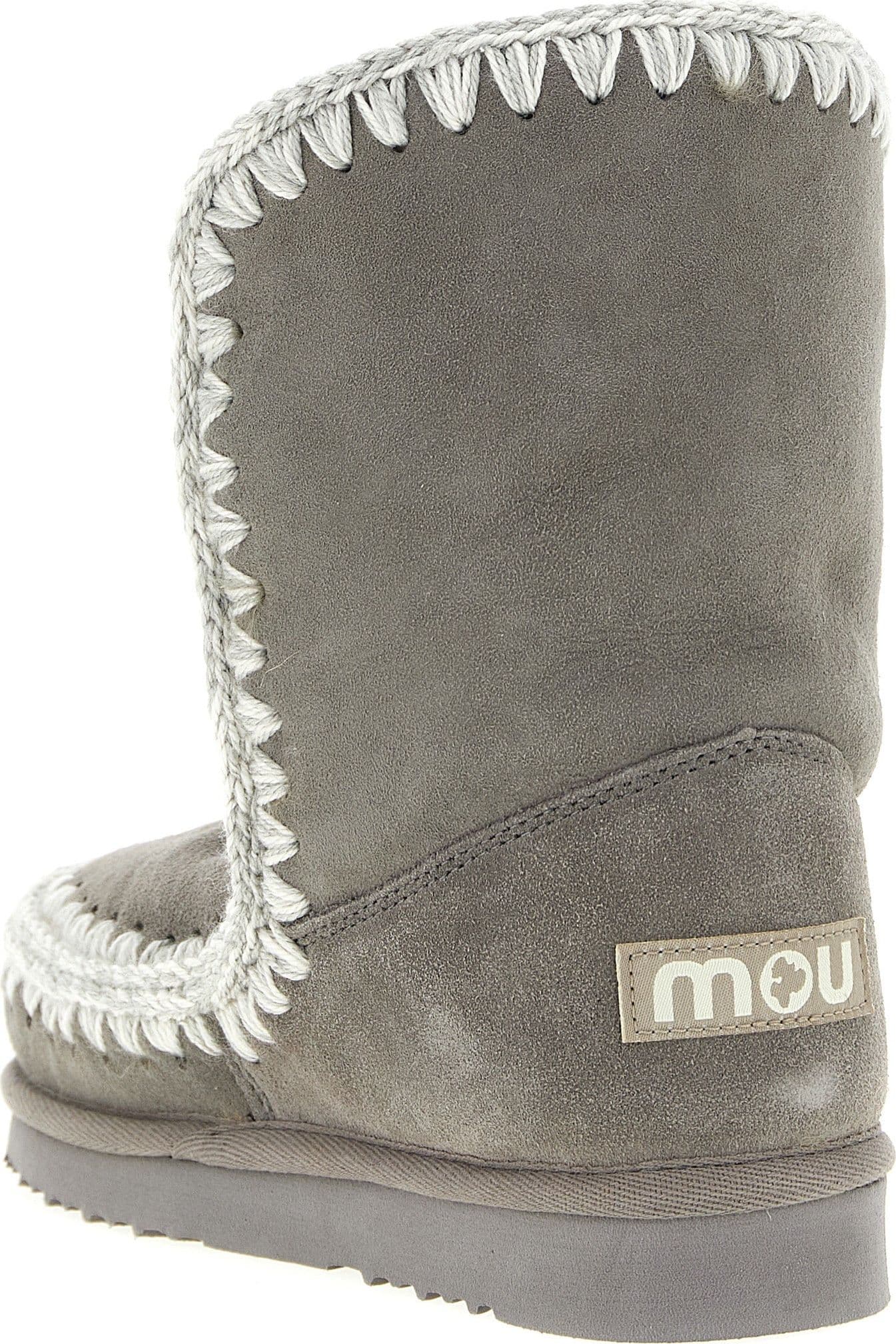 Gray Lambskin Ankle Boots - 3