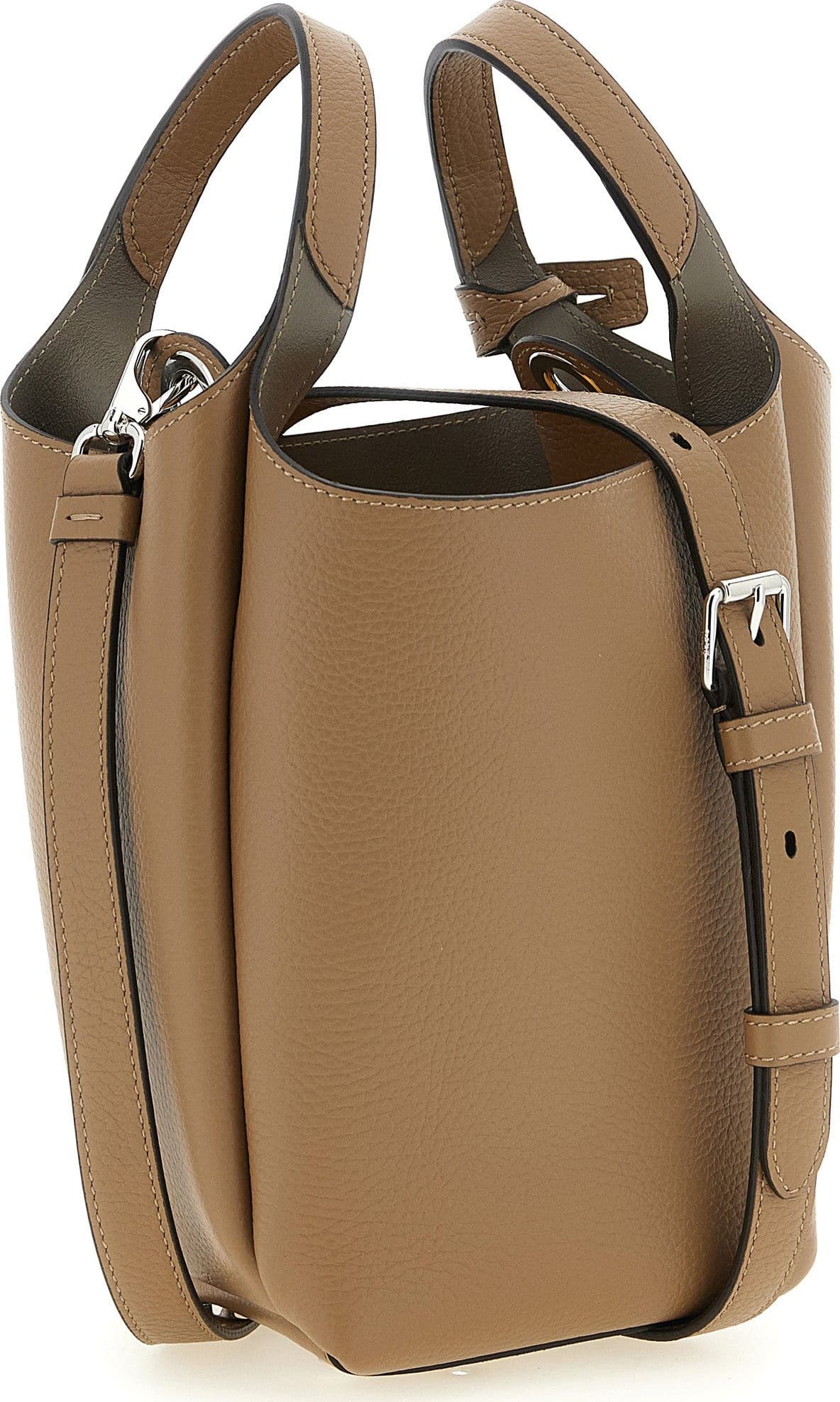 Brown Calfskin Handbag - 2
