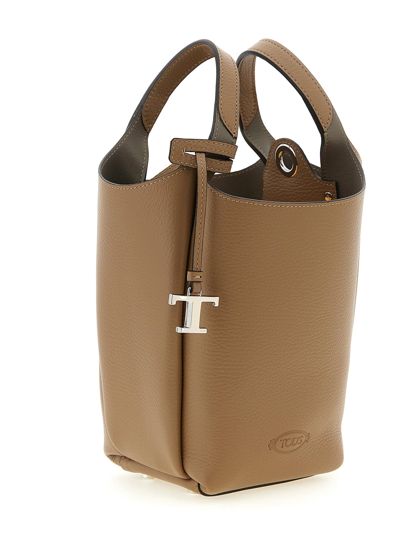 Brown Calfskin Handbag - 3