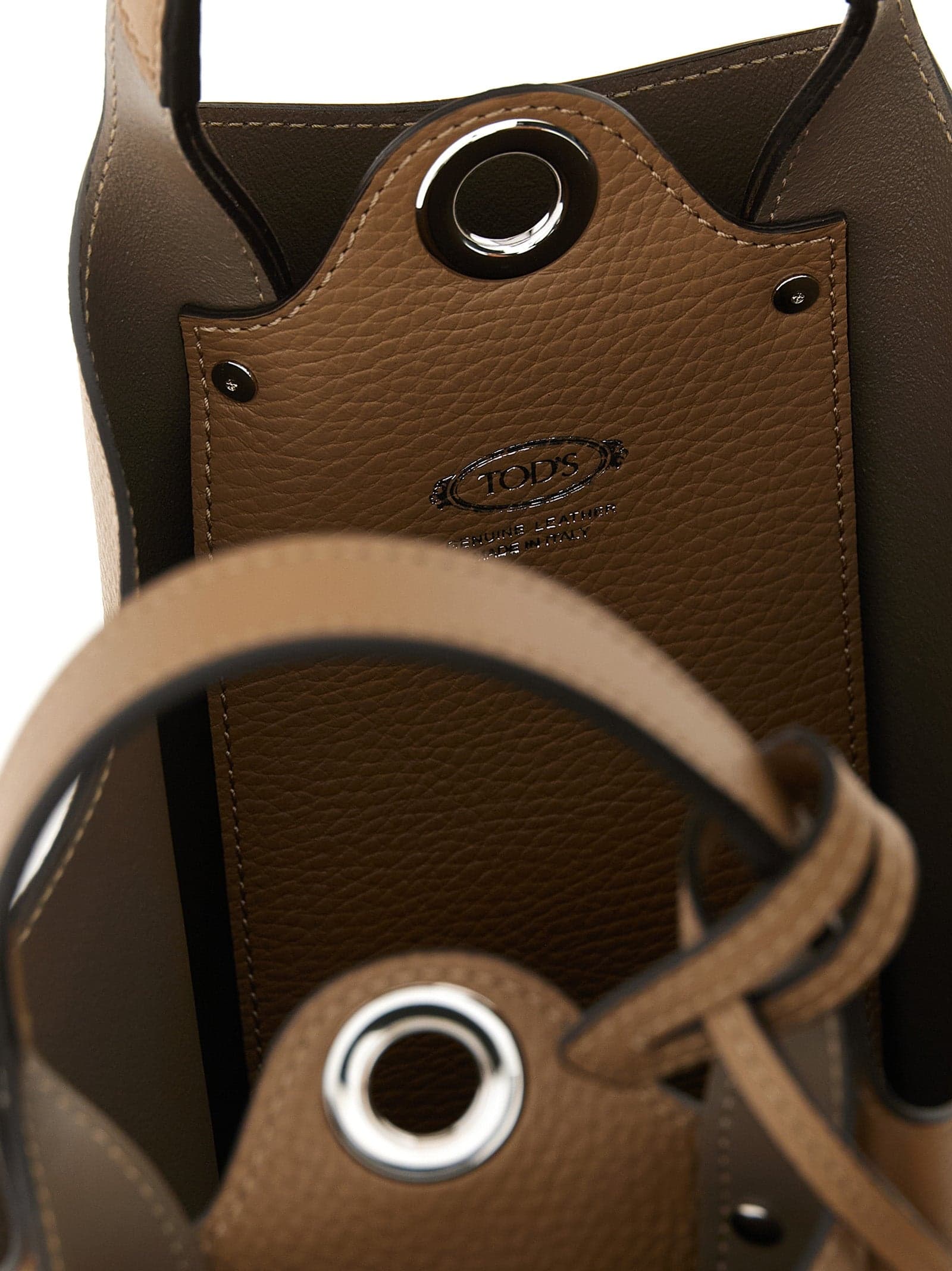 Brown Calfskin Handbag - 4