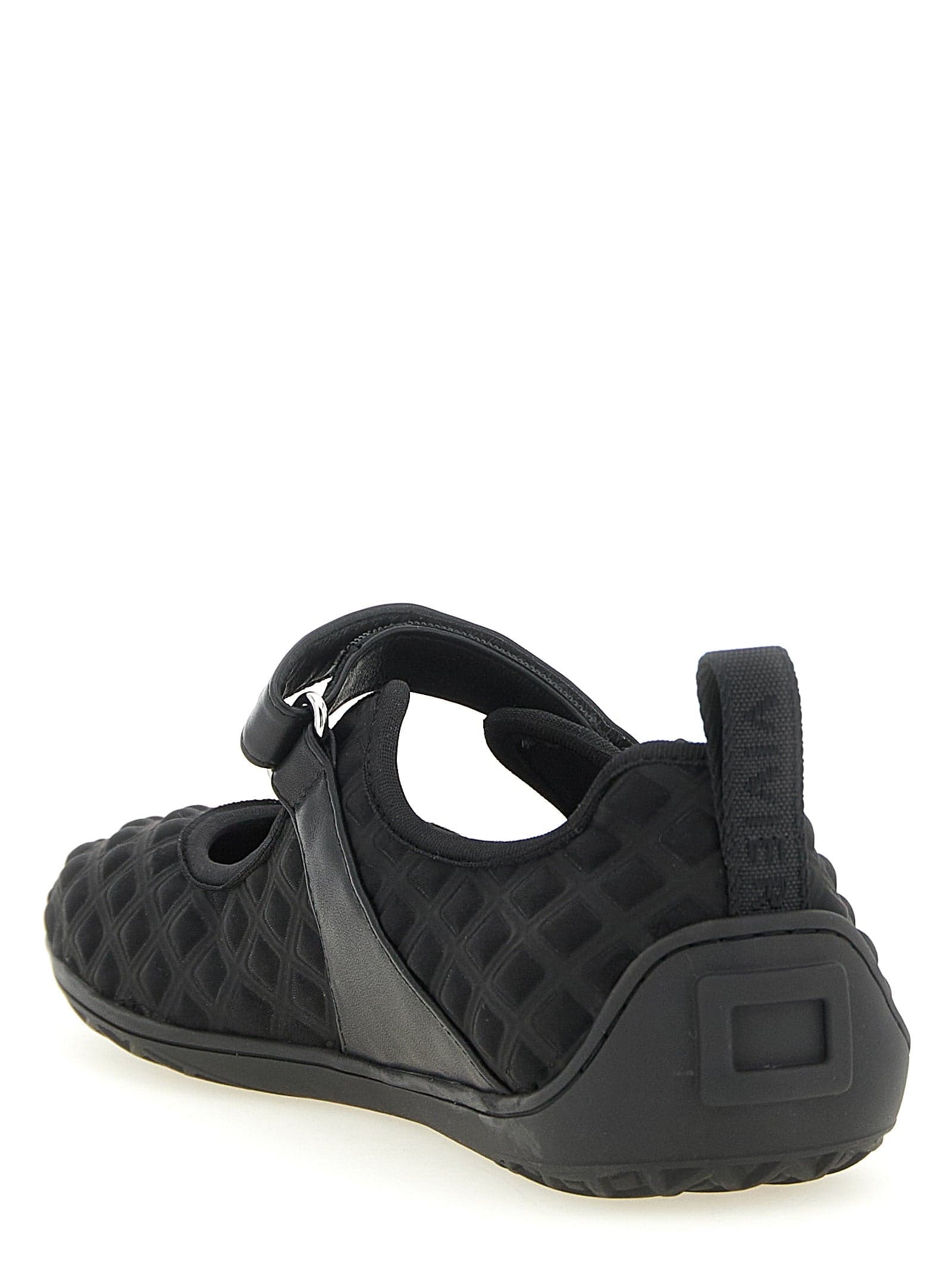 Black Polyamide Ballet Flats - 3