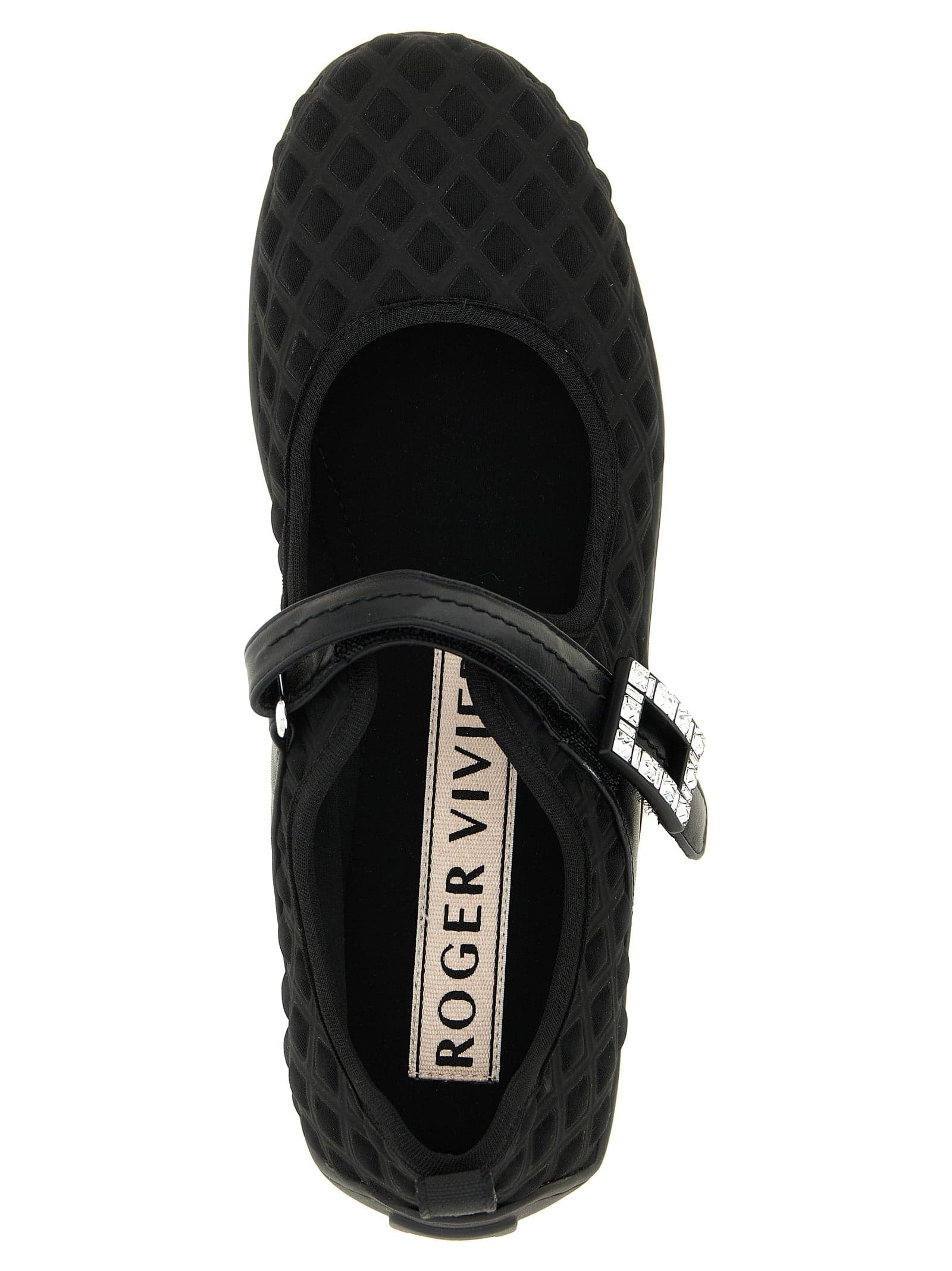 Black Polyamide Ballet Flats - 4
