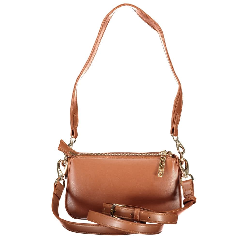 Brown Polyurethane Women's Bag - 2