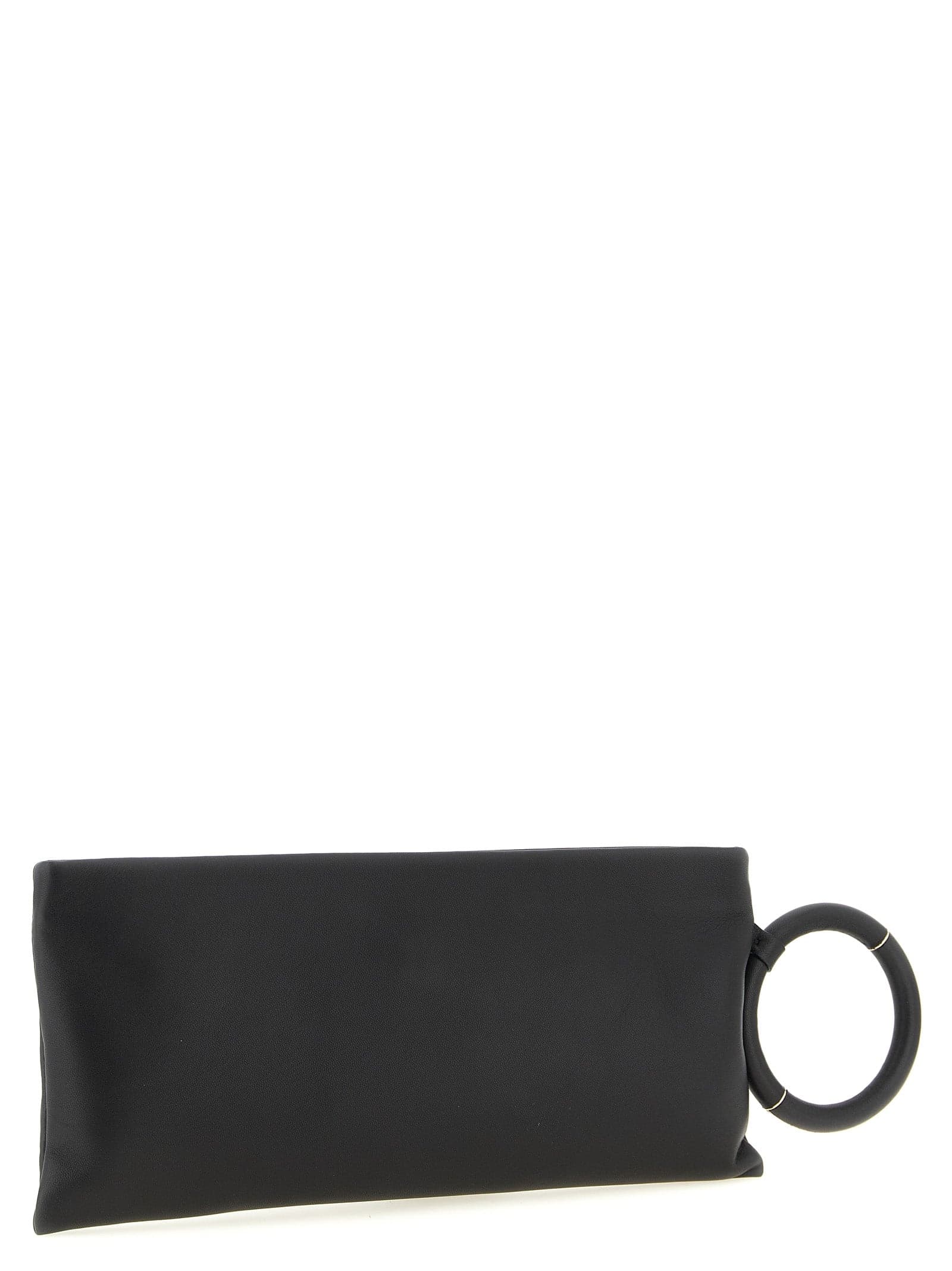 Black Lambskin Clutch Bag - 2