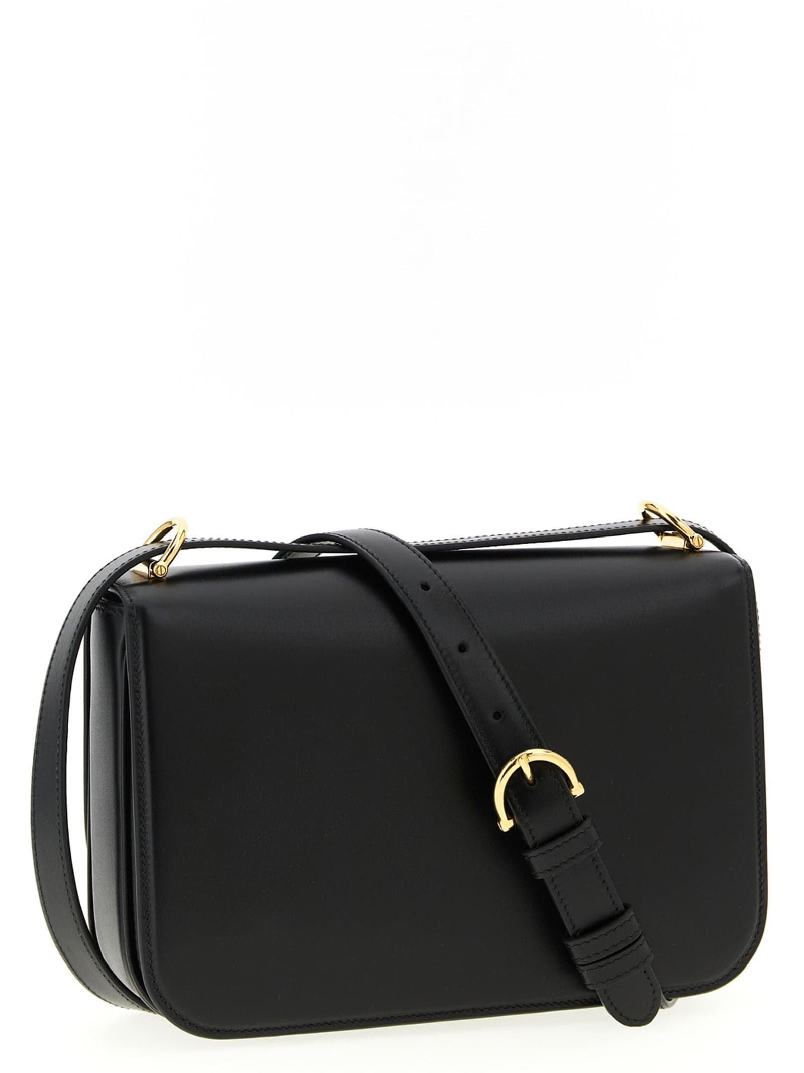 Black Calfskin Shoulder Bag - 2