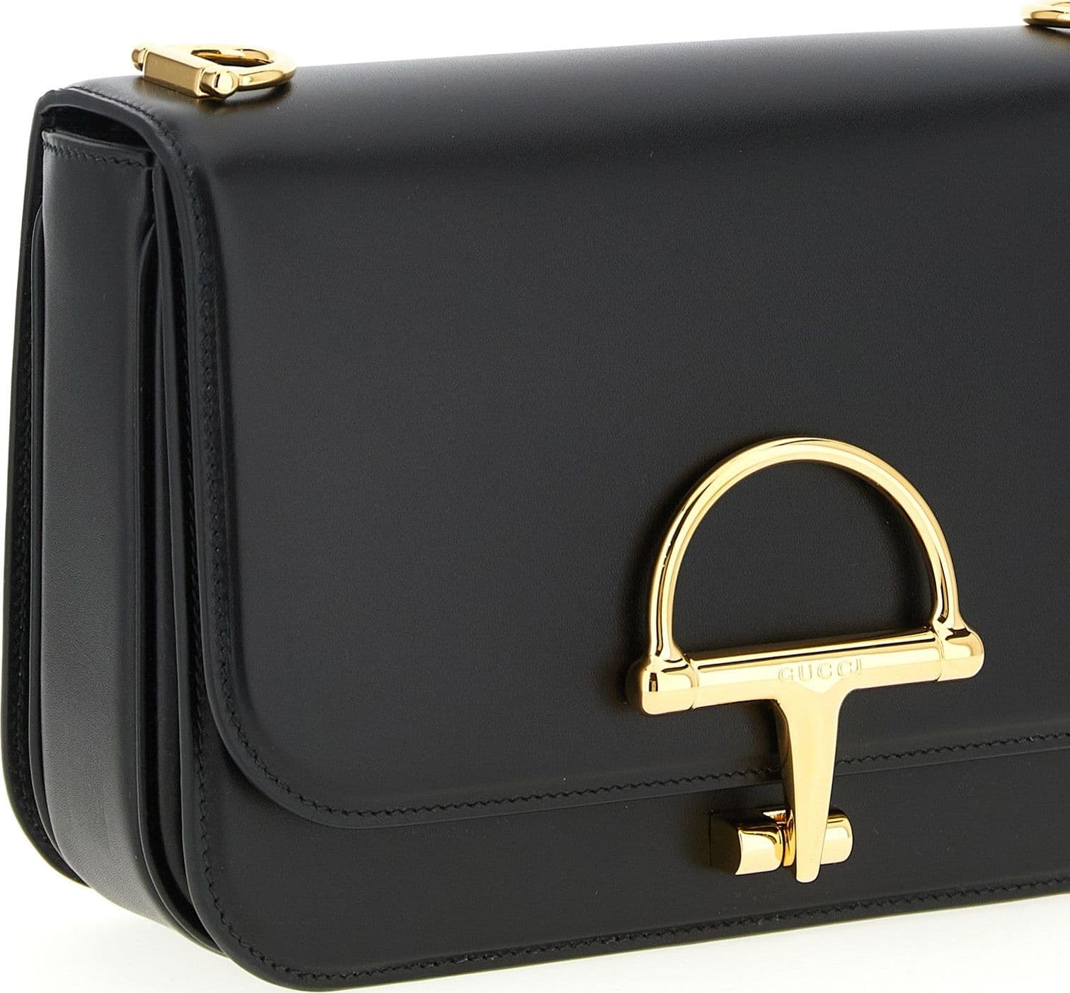 Black Calfskin Shoulder Bag - 3