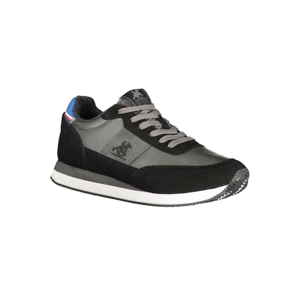 Black Polyurethane Men Sneaker - 2