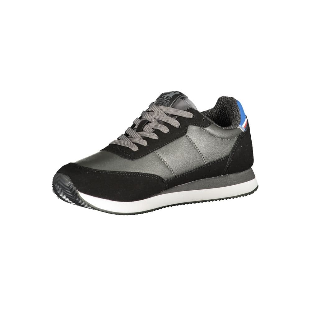 Black Polyurethane Men Sneaker - 3