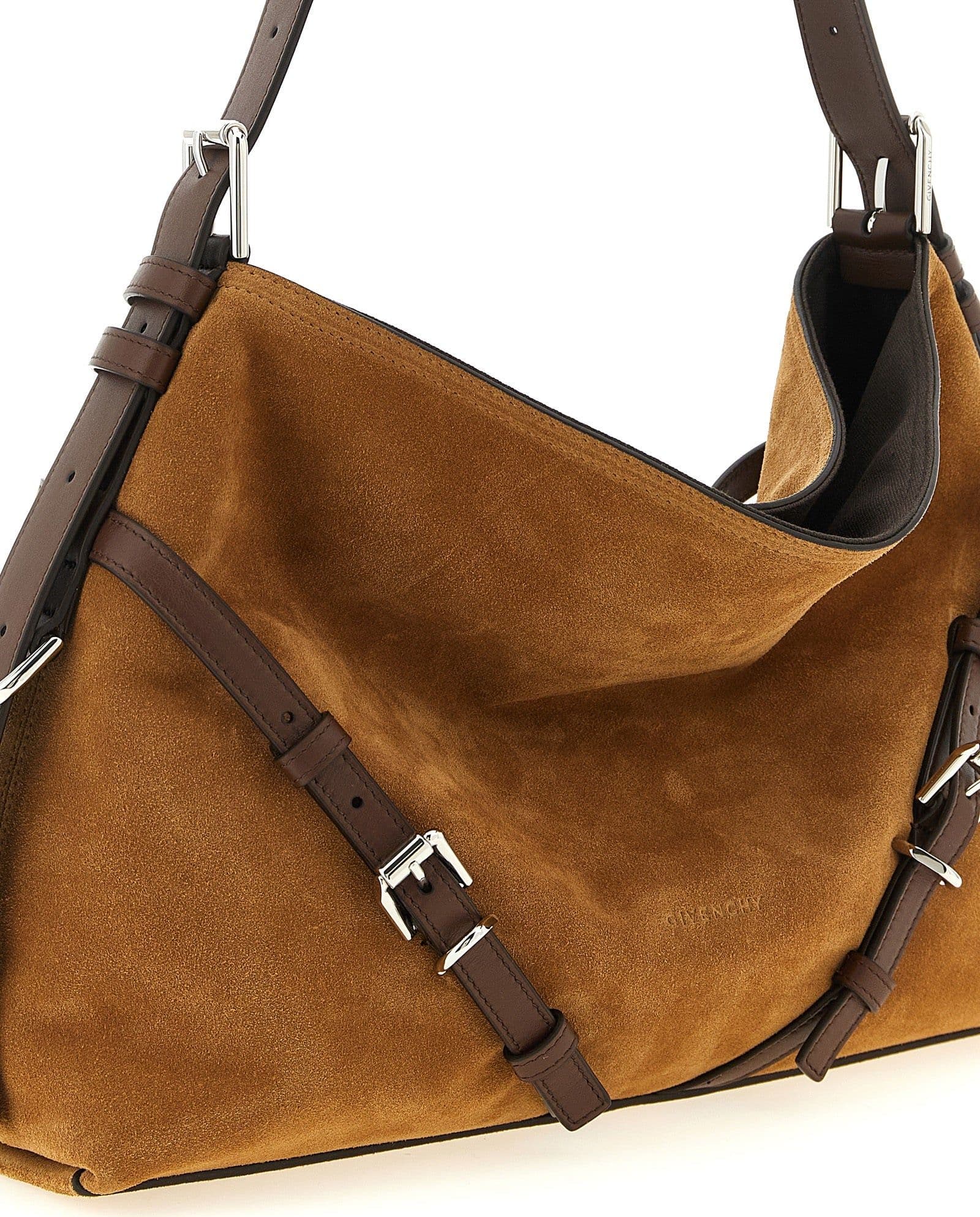 Brown Calfskin Shoulder Bag - 3