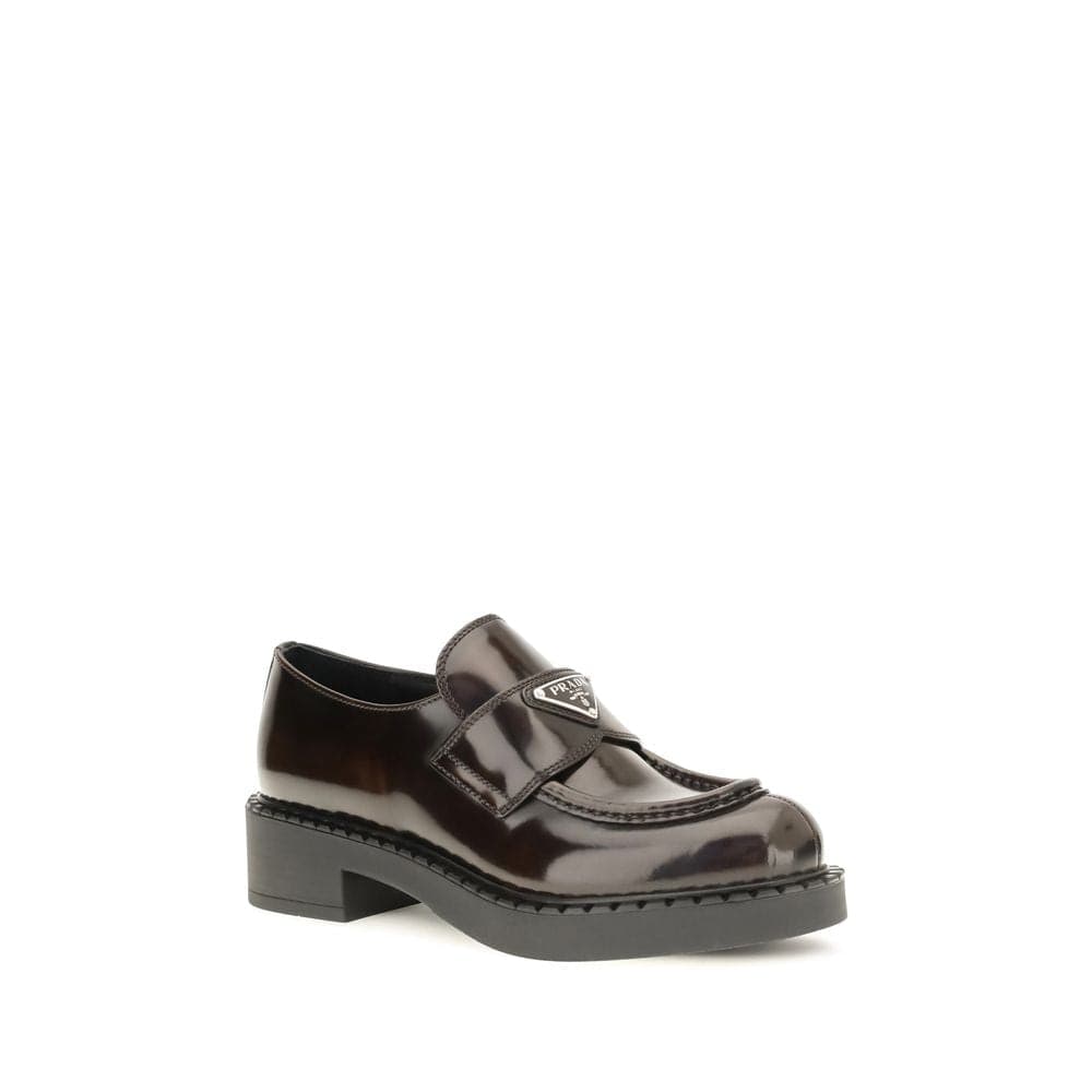 Brown Calf Leather Bos Taurus Slip-On Loafers - 2