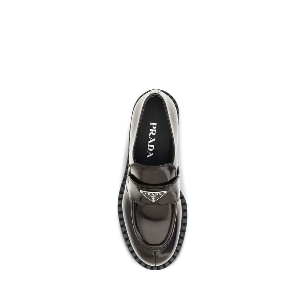Brown Calf Leather Bos Taurus Slip-On Loafers - 4