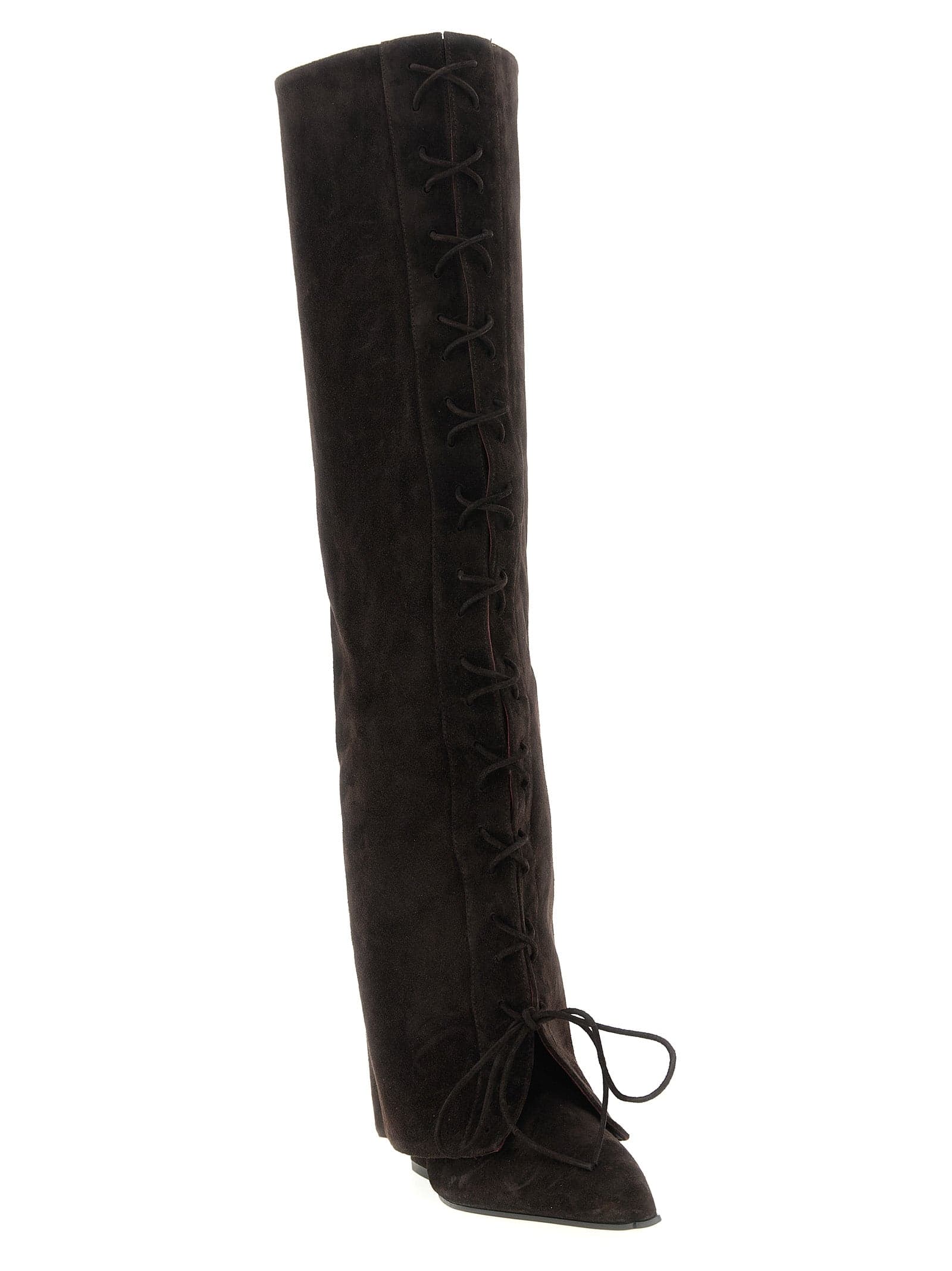 Brown Calfskin Over The Knee - 2