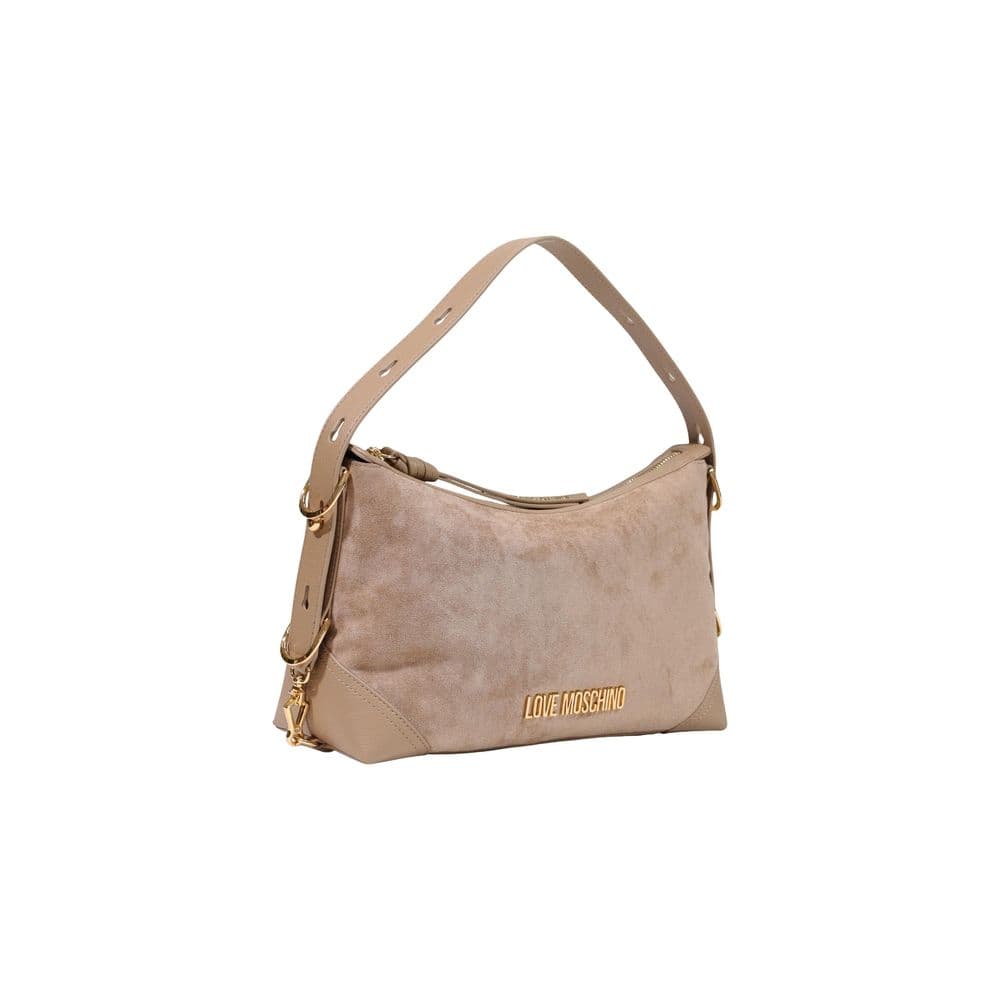 Beige Polyester Handbag - 2