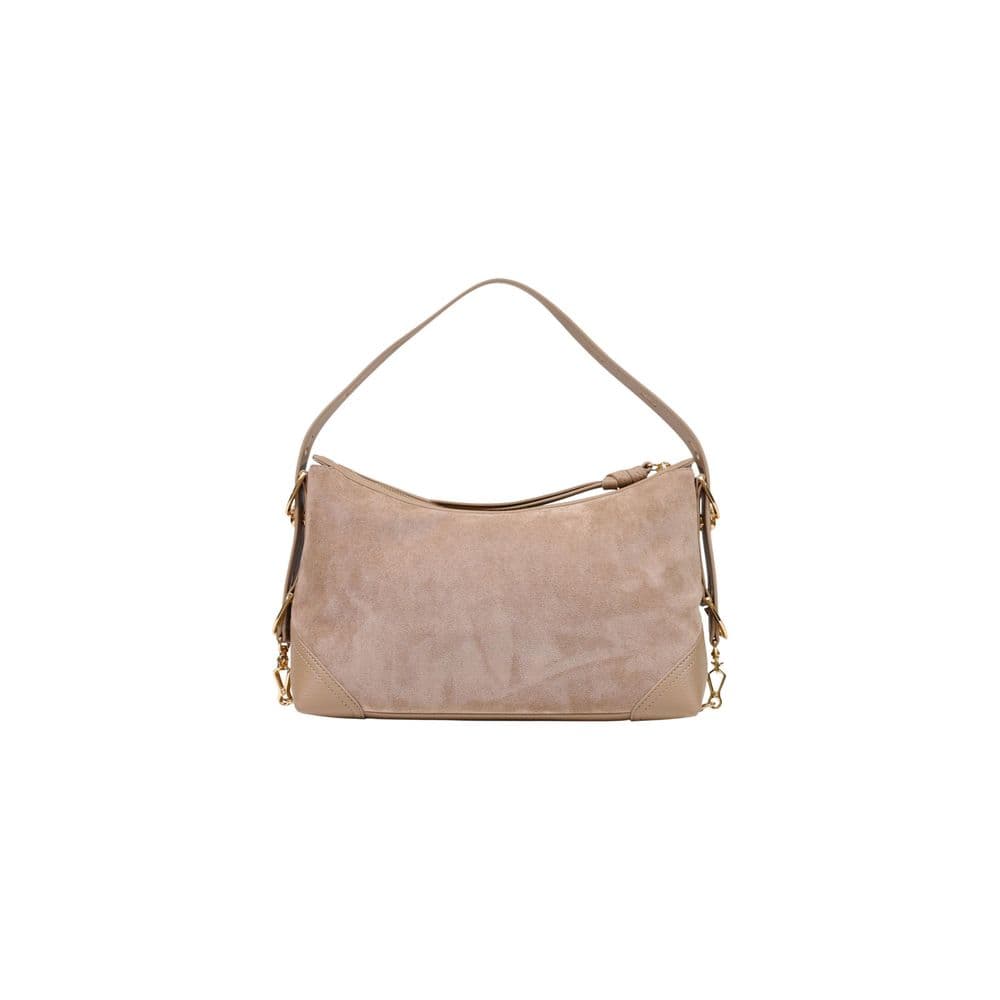 Beige Polyester Handbag - 3