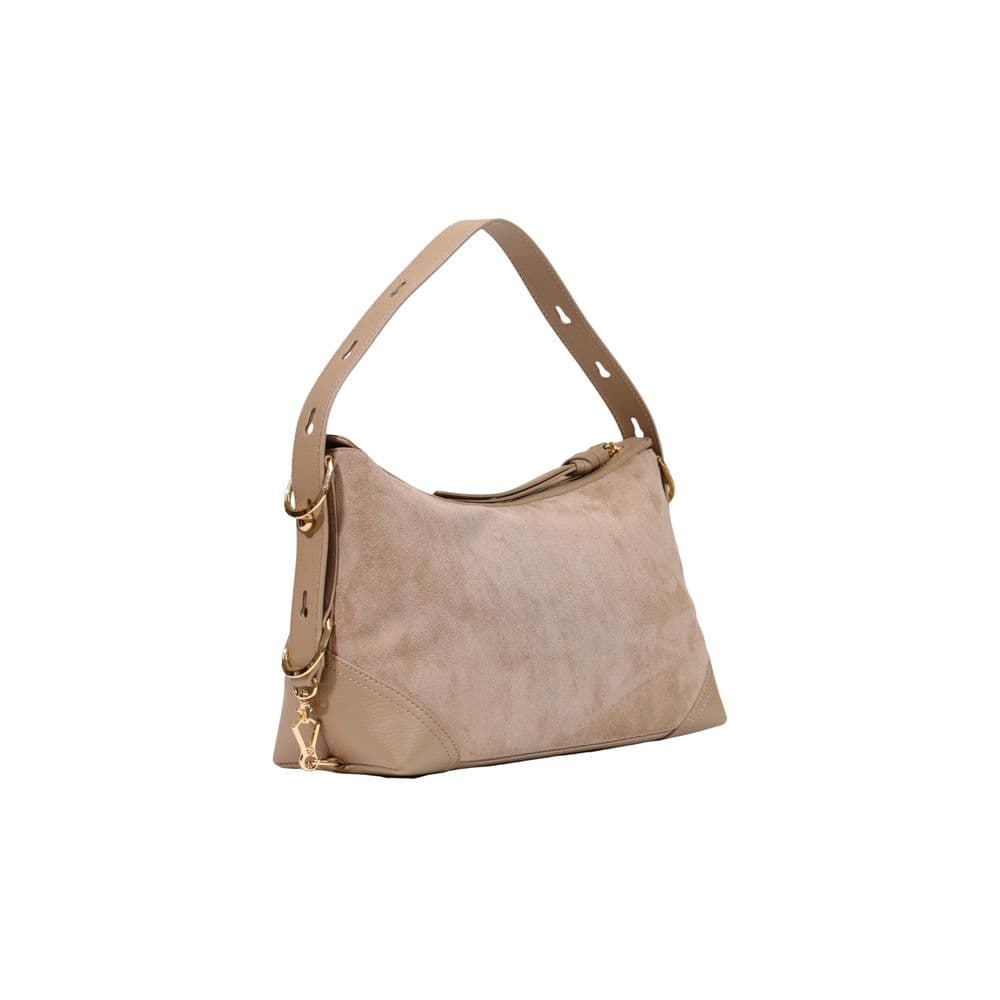 Beige Polyester Handbag - 4