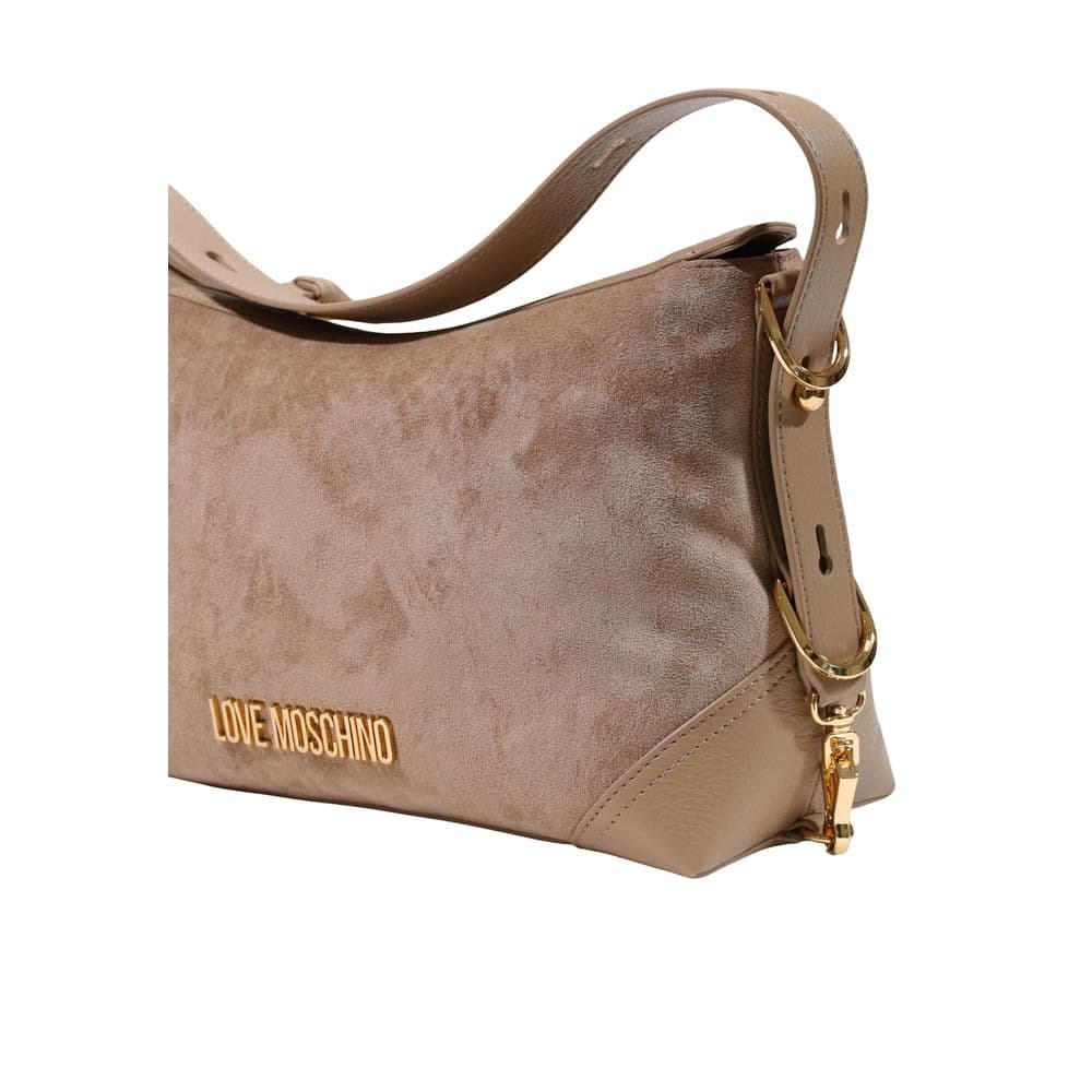 Beige Polyester Handbag - 5
