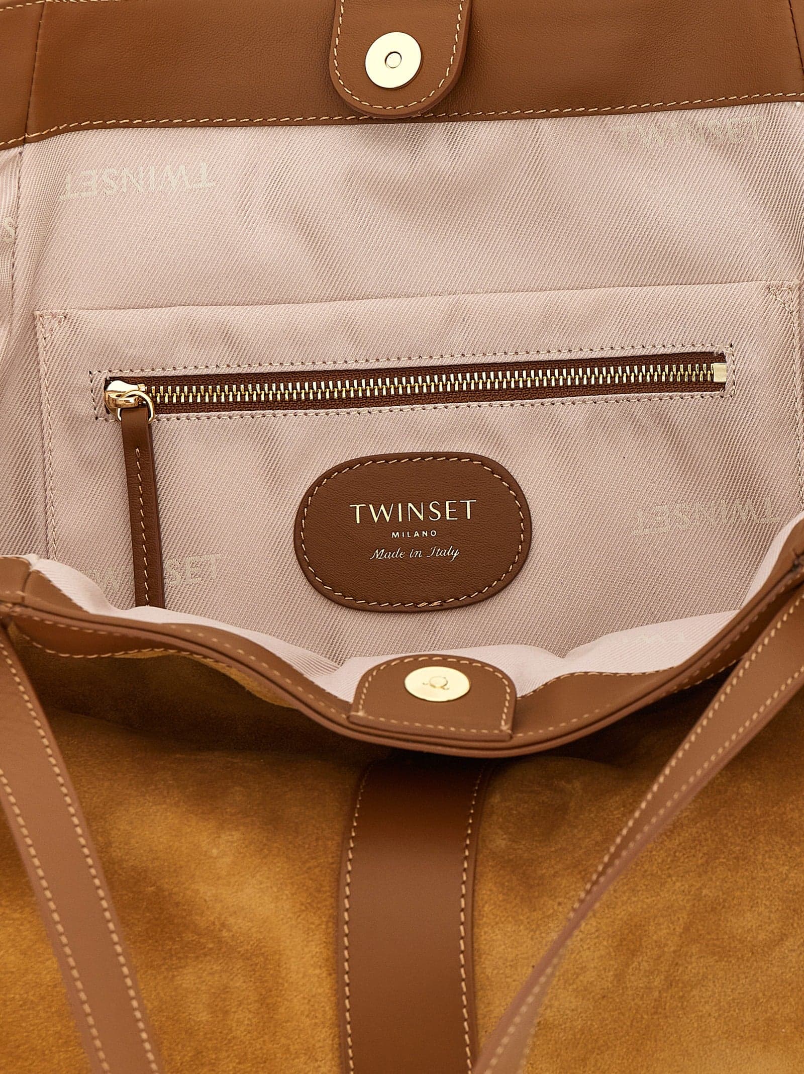 Brown Polyethylene Tote Bag - 4