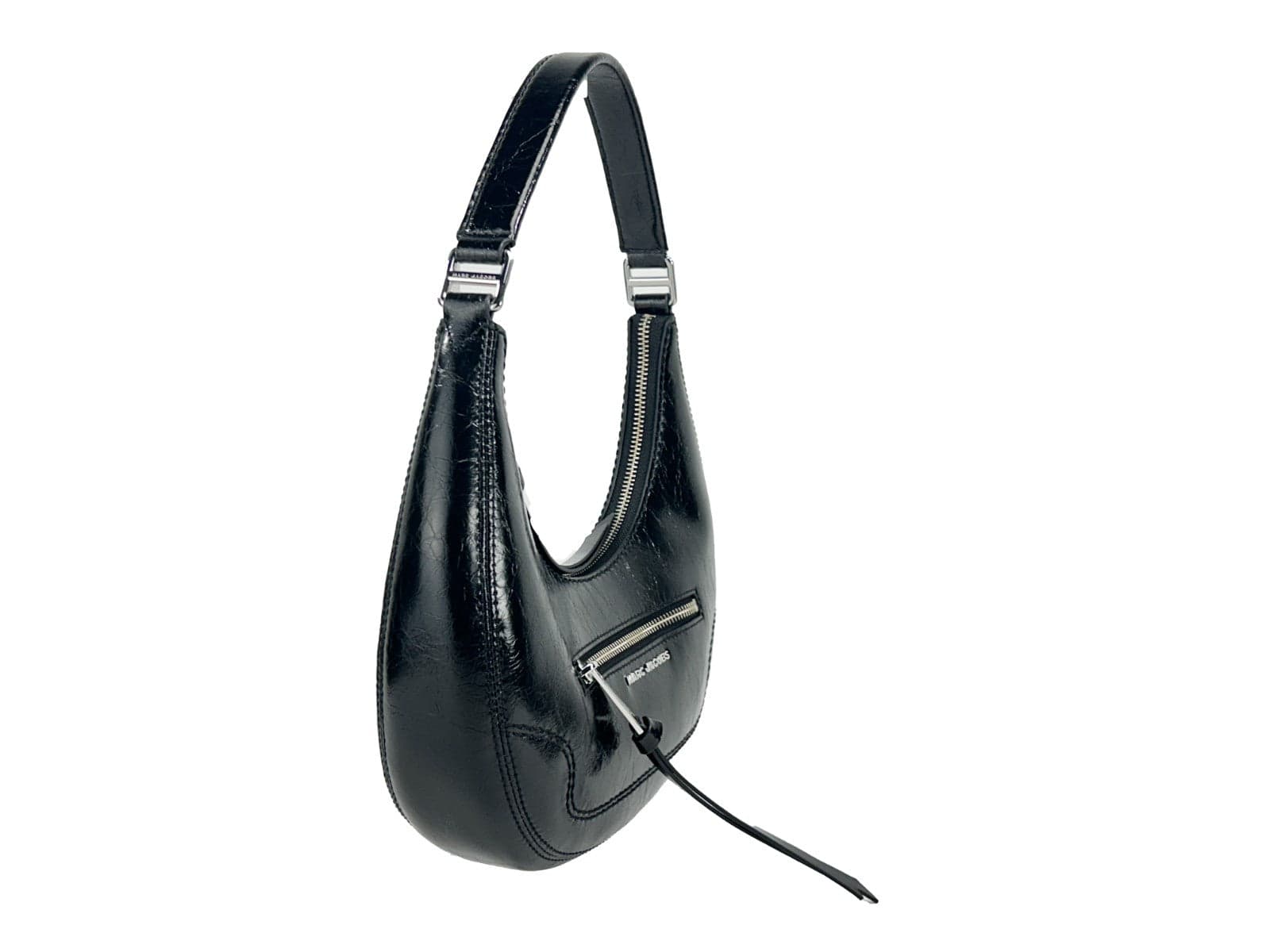 Marc Jacobs Cruiser Small Crescent Crinkle Leather Bag - 2