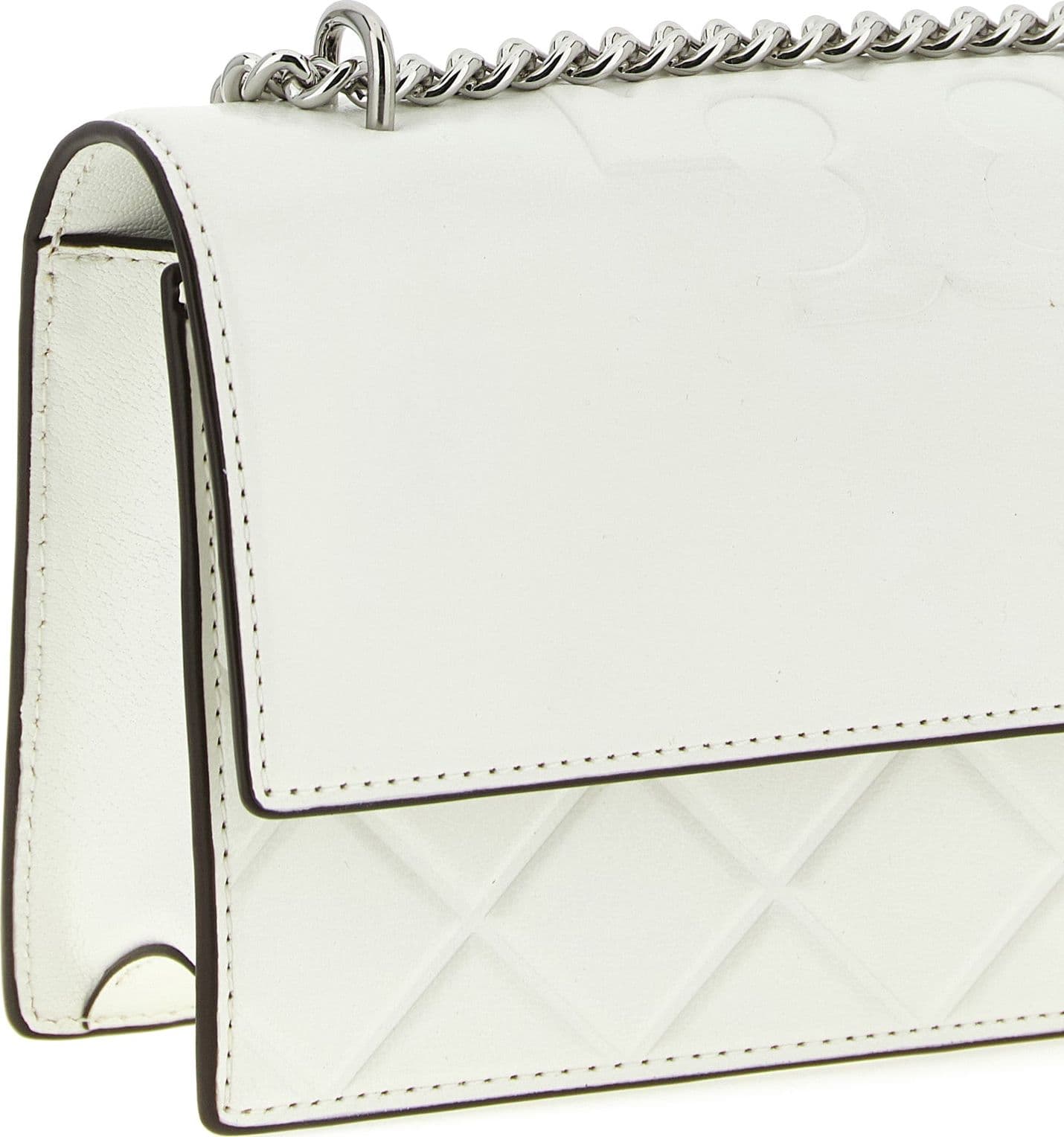 White Goatskin Crossbody Bag - 3