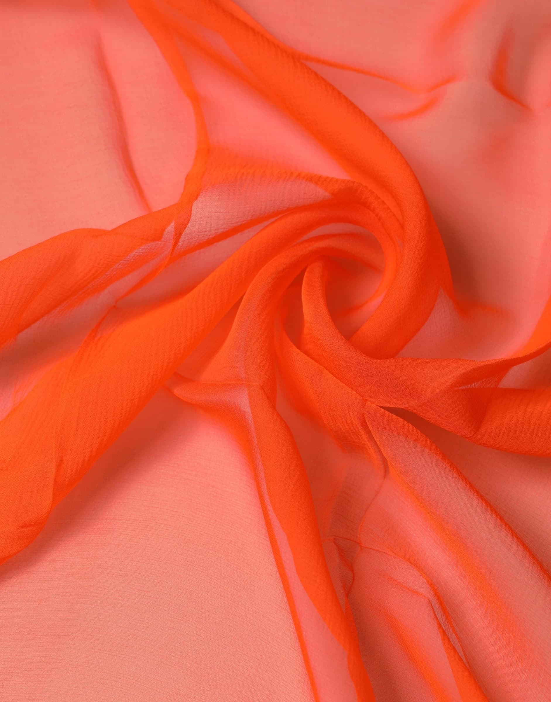 Bright Red Silk Wrap Shawl Foulard 132cm x 98cm Scarf - 3