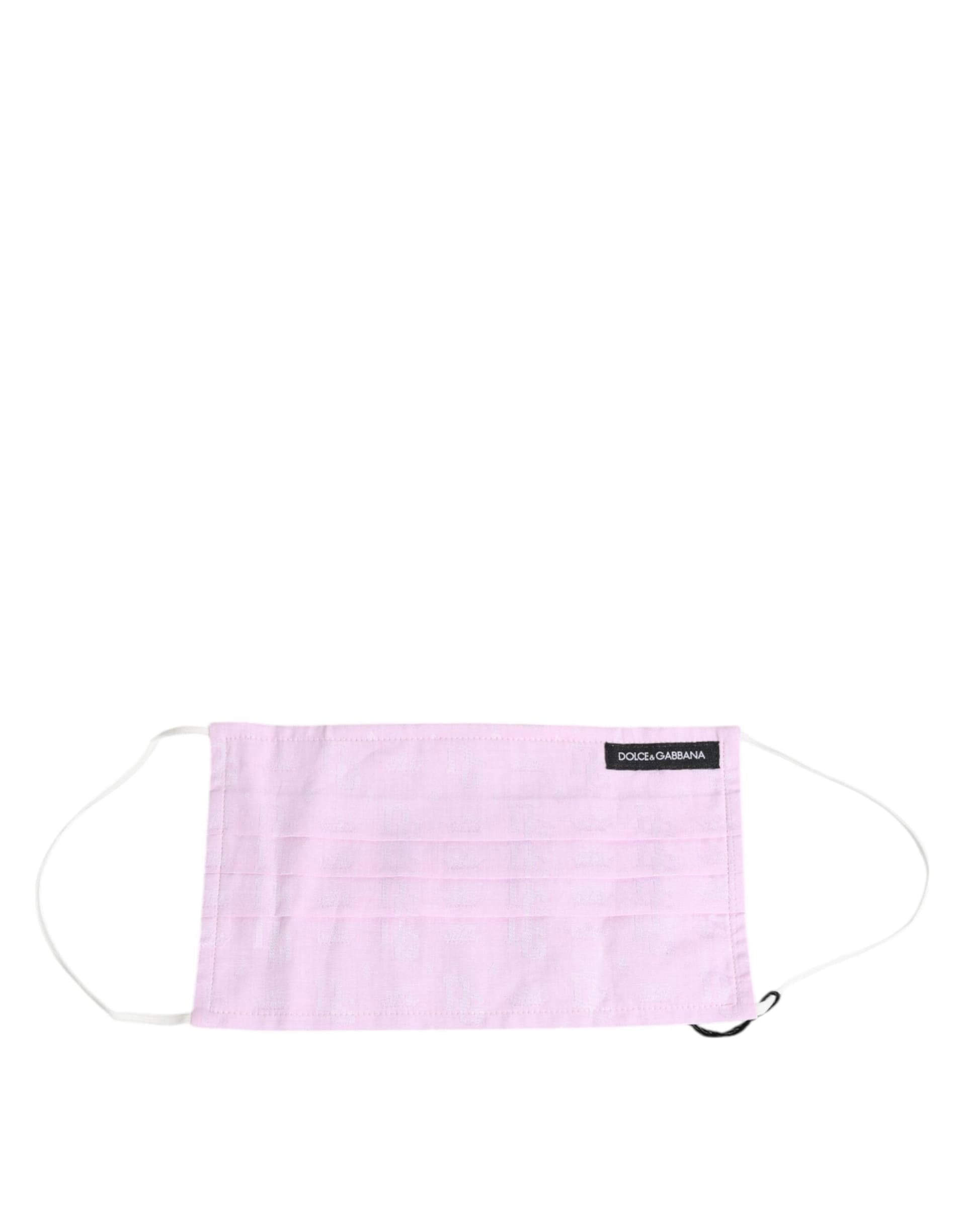 Pink Cotton Logo Elastic Ear Strap Face Mask - 3