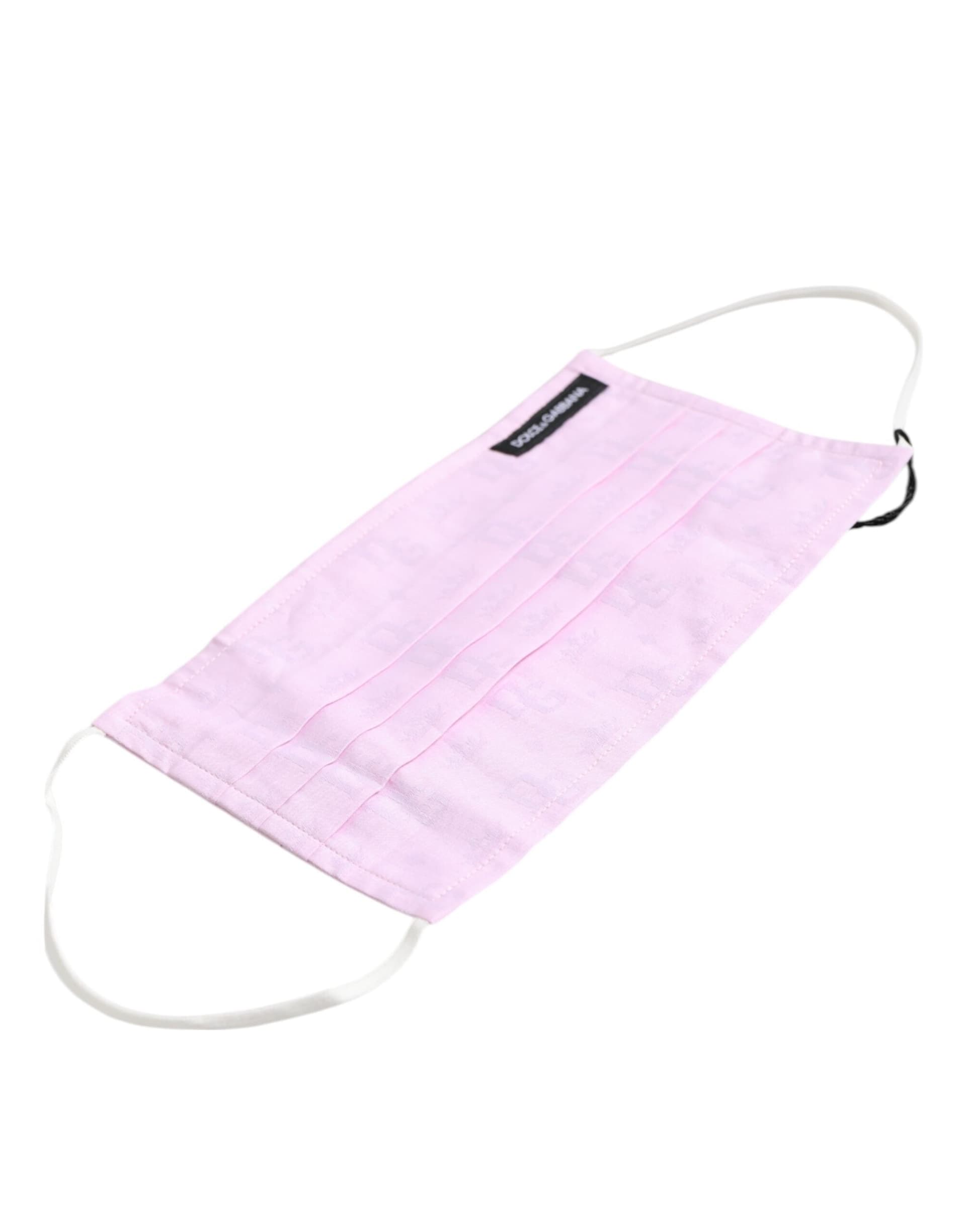 Pink Cotton Logo Elastic Ear Strap Face Mask - 4