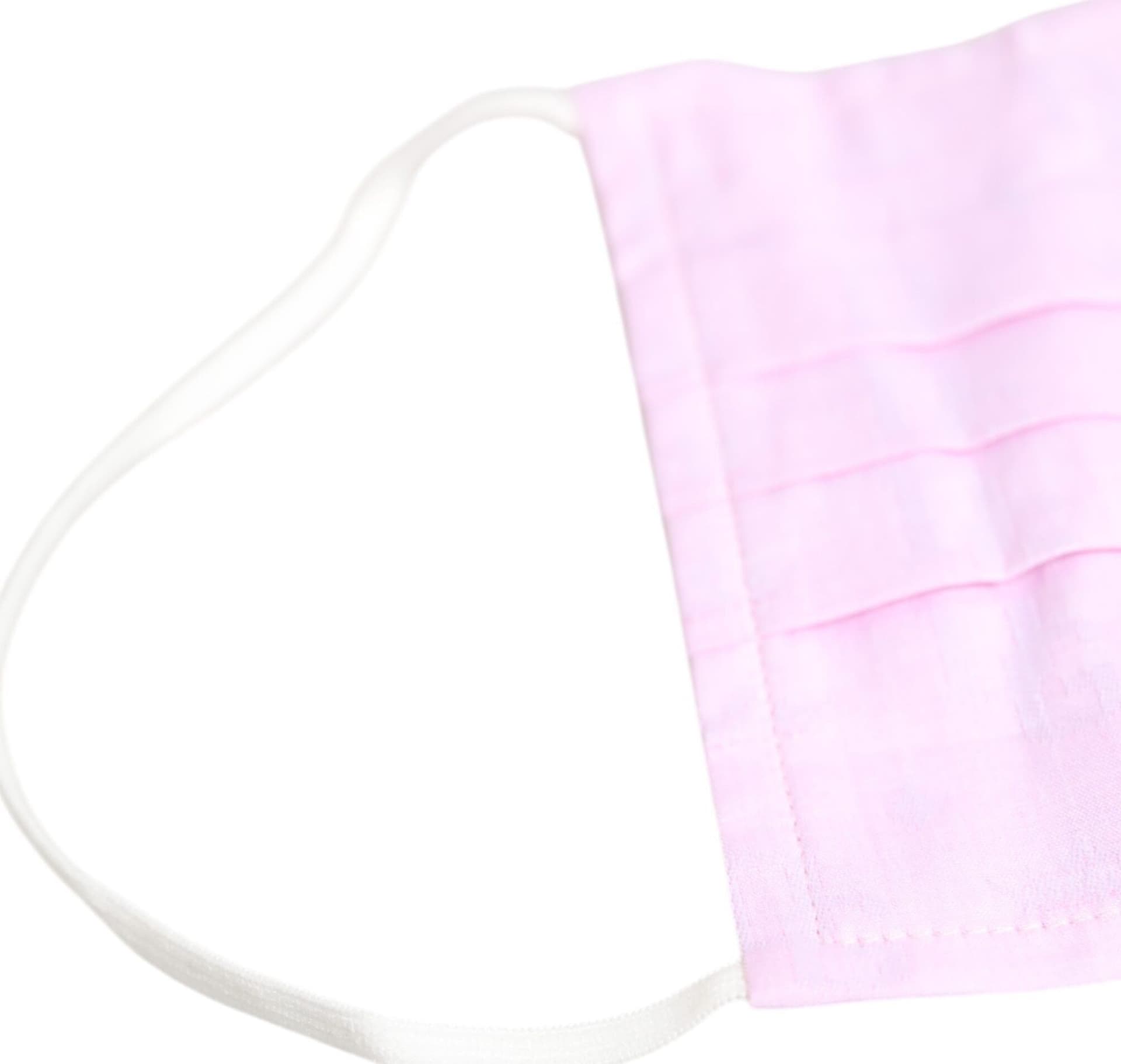 Pink Cotton Logo Elastic Ear Strap Face Mask - 6