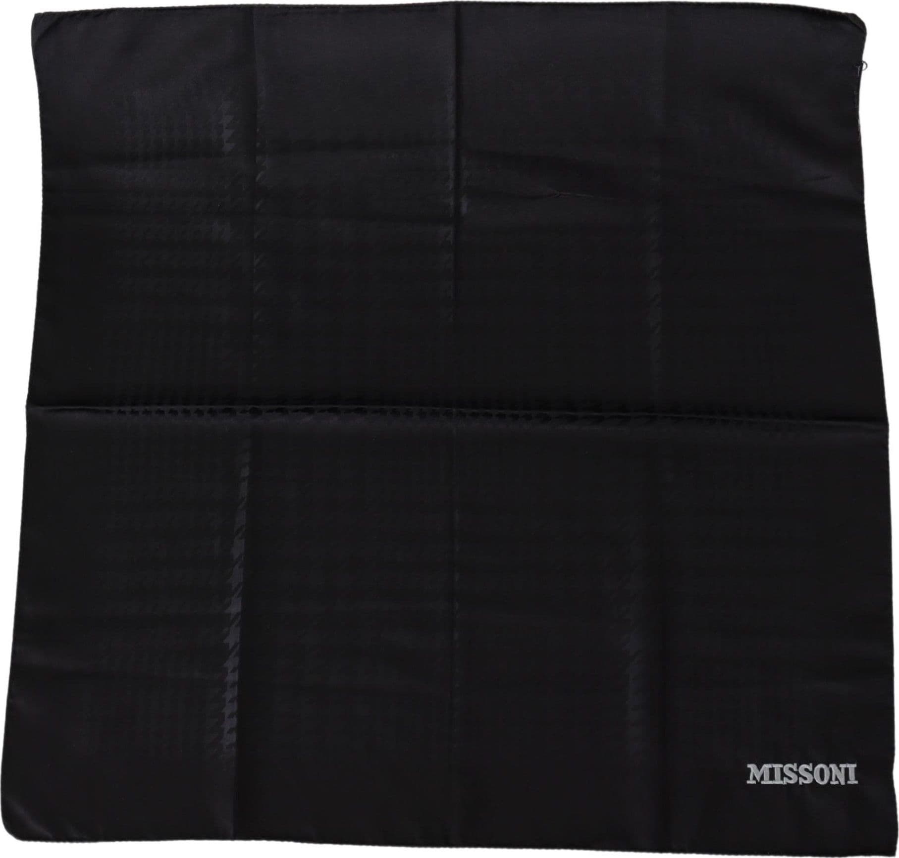 Black Wool Knit Unisex Neck Wrap Shawl Scarf - 2
