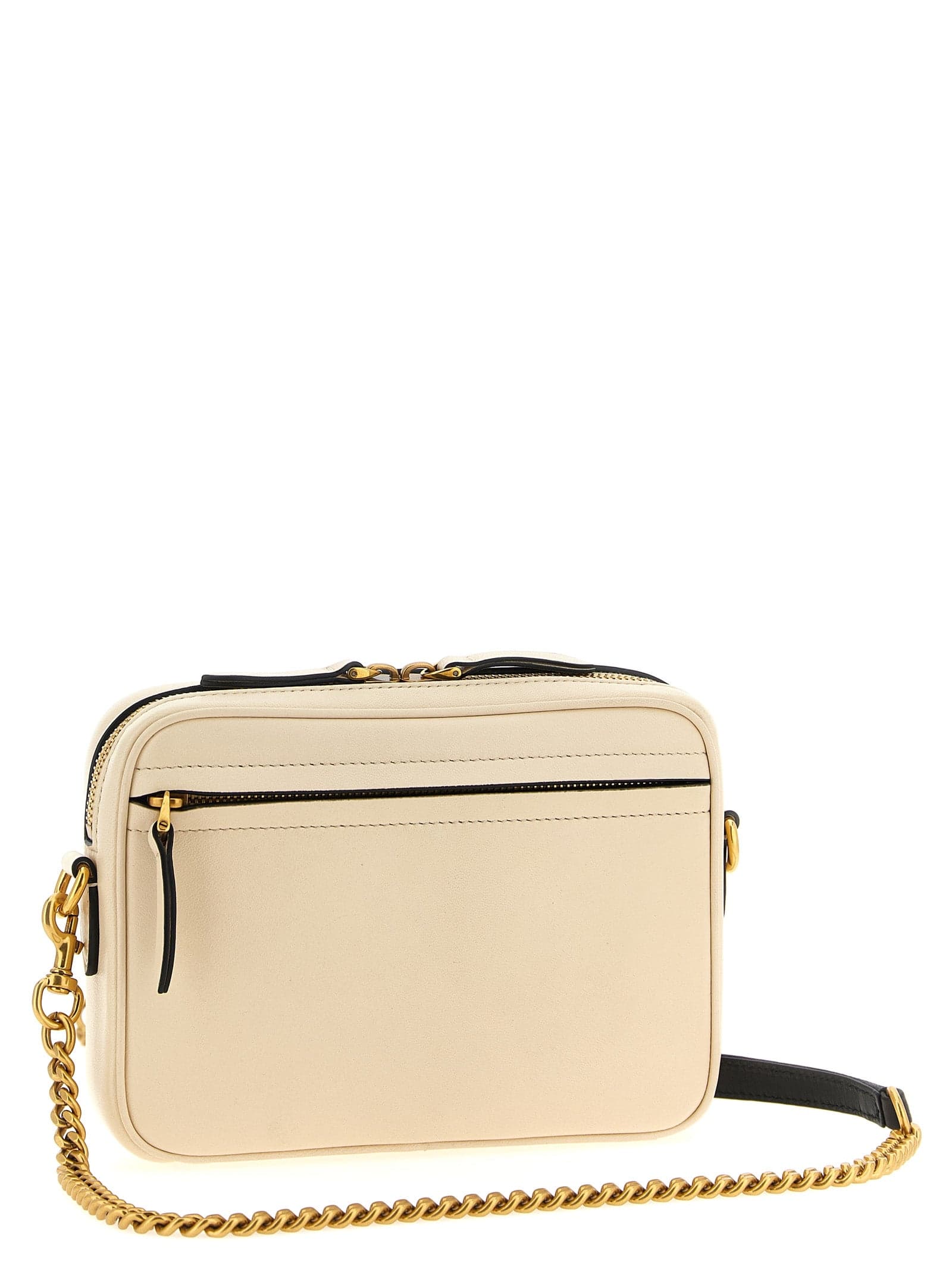 Bicolor Lamb Leather Crossbody Bag - 3