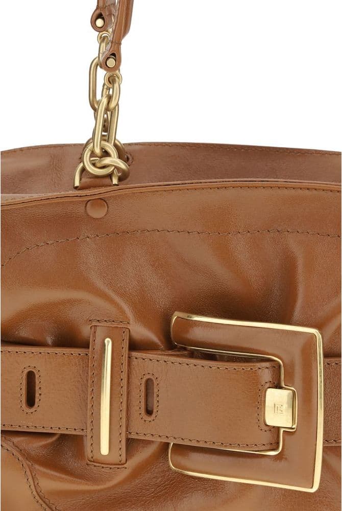 Brown Calf Leather Bos Taurus Handbag - 4