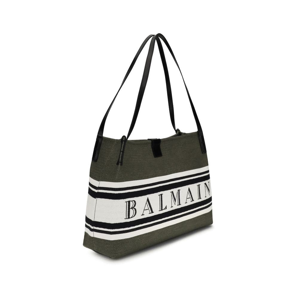 Black Cotton Shoulder Bag - 2
